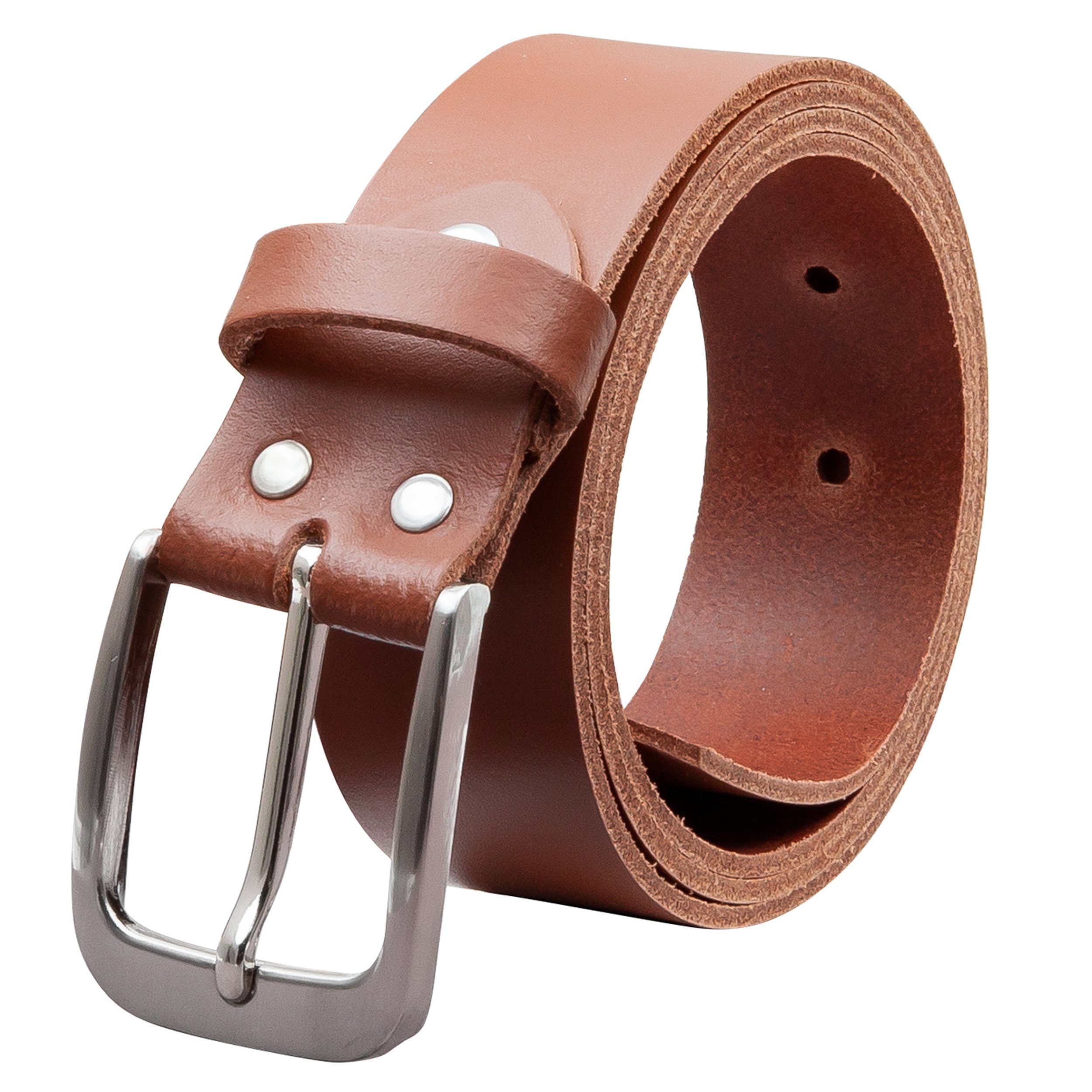 COLOGNEBELT Ledergürtel OM428-SL-Hellbraun MADE IN GERMANY, Hellbraun Kürzb günstig online kaufen