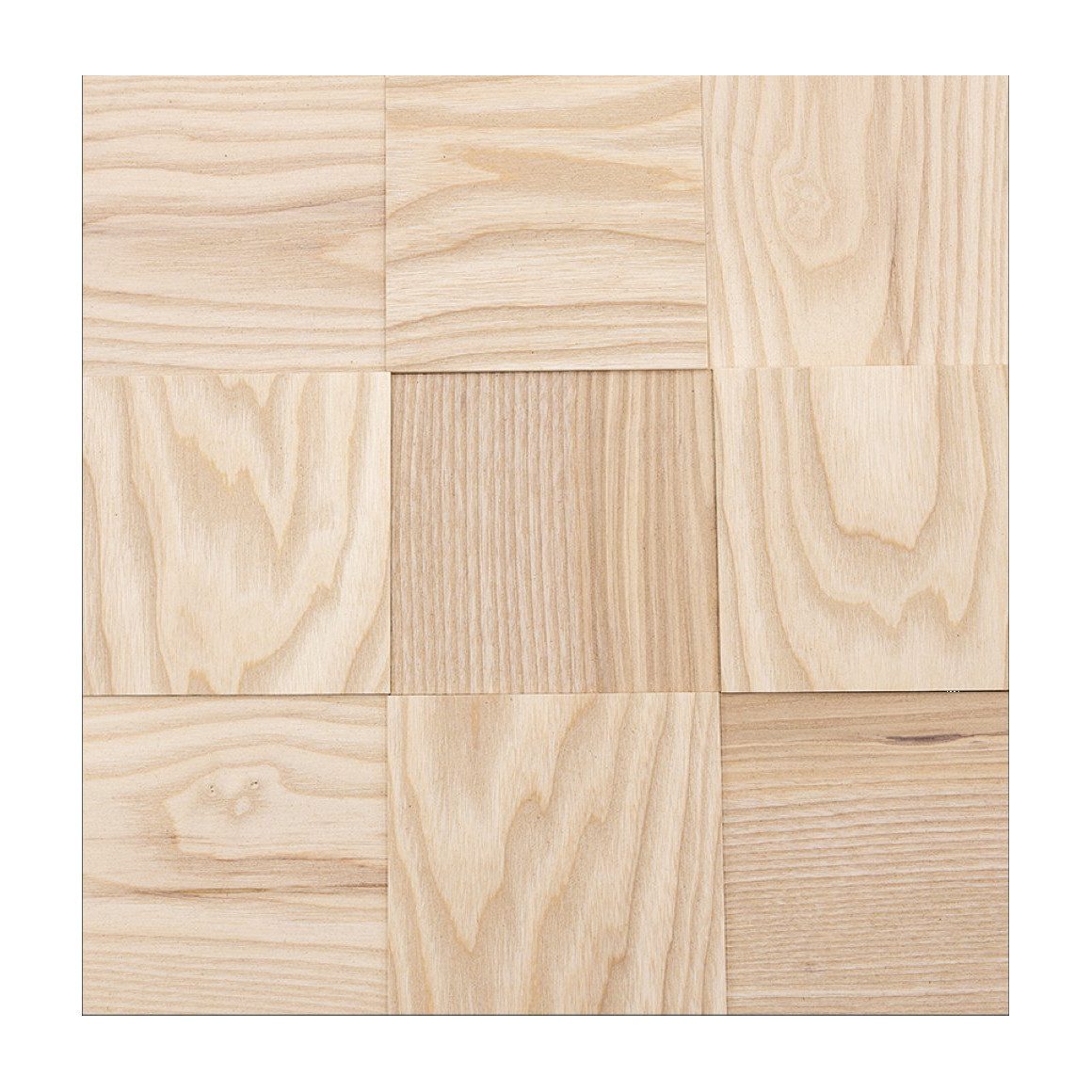 wodewa GmbH 3D Wandpaneel Vollholz - Serie 100 -, BxL: 10x10 cm, 0,01 qm, (Matte, 9-tlg., 0,09 m) 3D-Optik, Selbstklebend