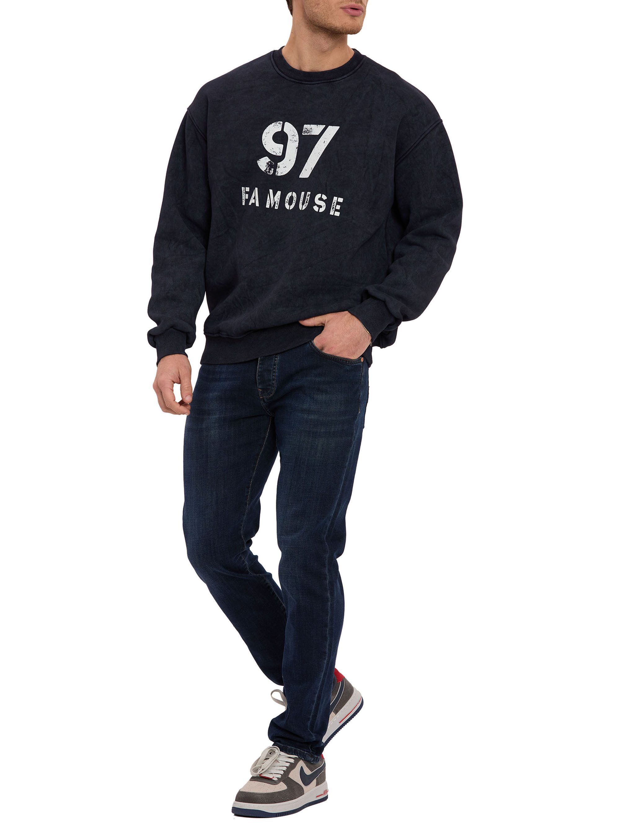 RedBridge Sweatshirt by Spruce mit Print Oversized Pullover weich und bequem