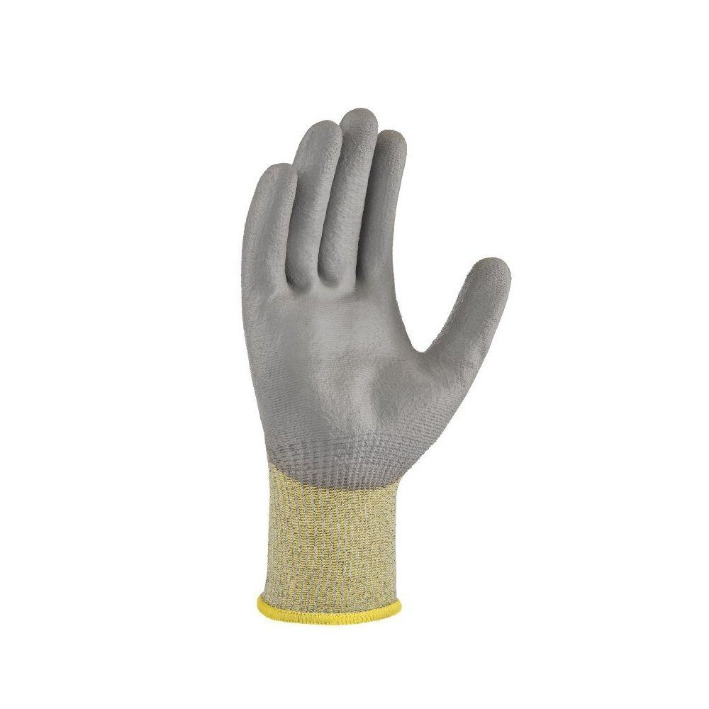 teXXor Arbeitshandschuh-Set PU Schnittschutz Strickhandschuhe Cut D Basic