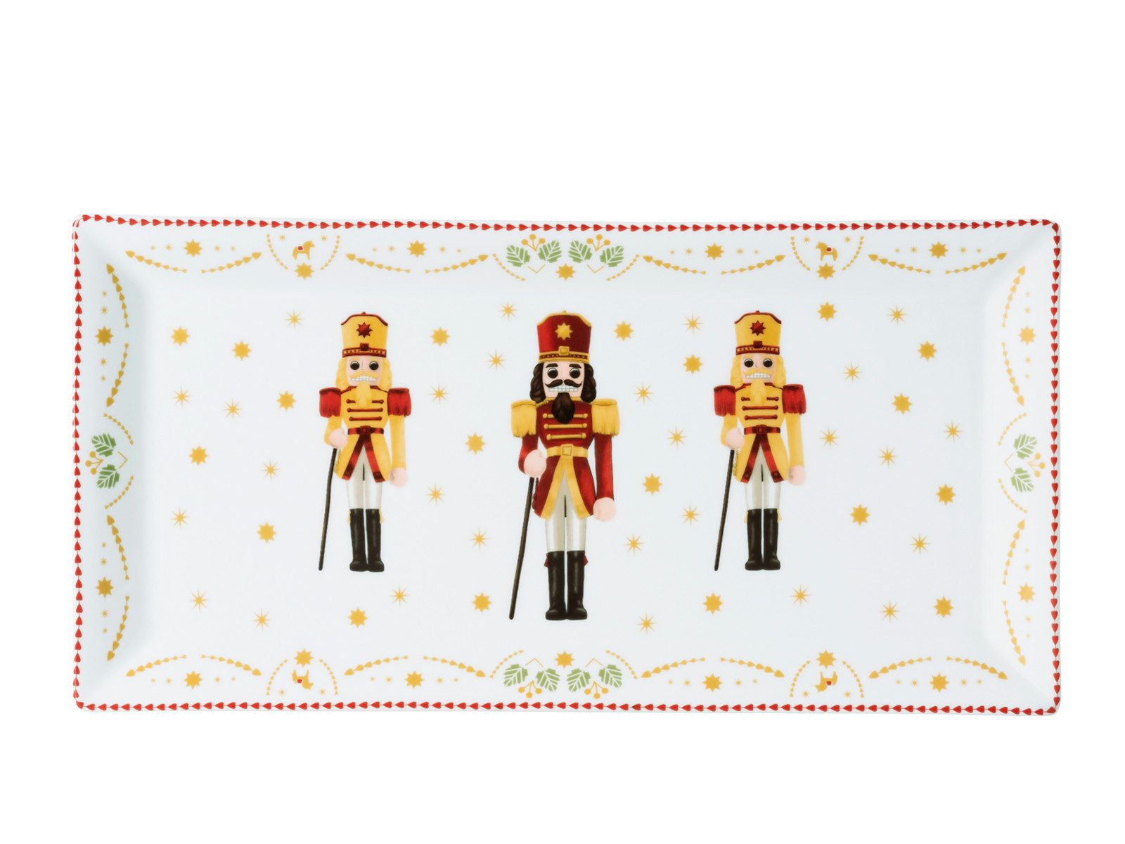 Hutschenreuther Servierplatte Christmas Love Platte eckig 36cm, Porzellan, (Platten)