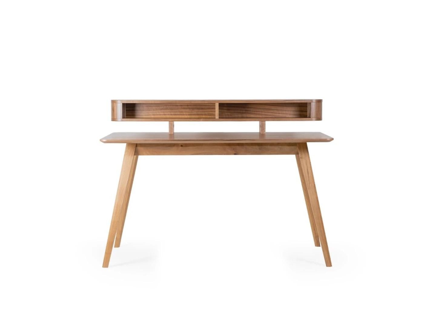 Computertisch Moderner Holzschreibtisch in elegantem Braun mit luxuriösem Design