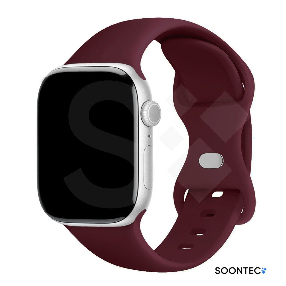 SOONTEC Smartwatch-Armband Silikon Sport Armband für Apple Watch, Ultra, Ultra 2, Ultra 3 und Series 1 bis 11