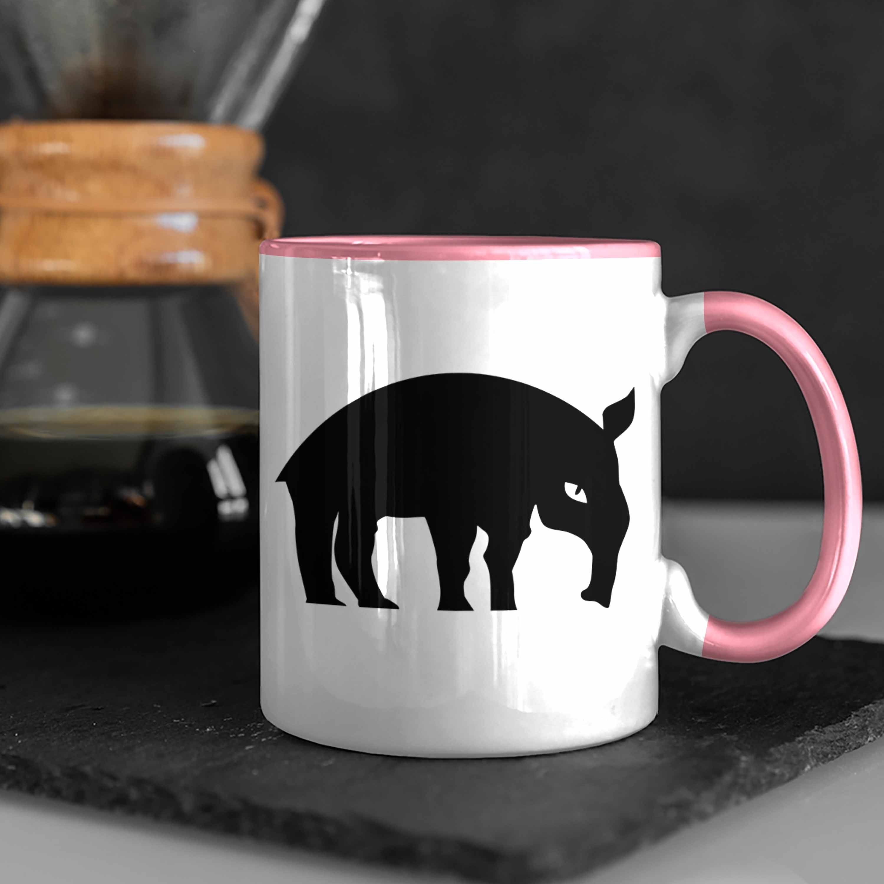 Ameisenbär Rosa Trendation Lustige Tasse Tasse