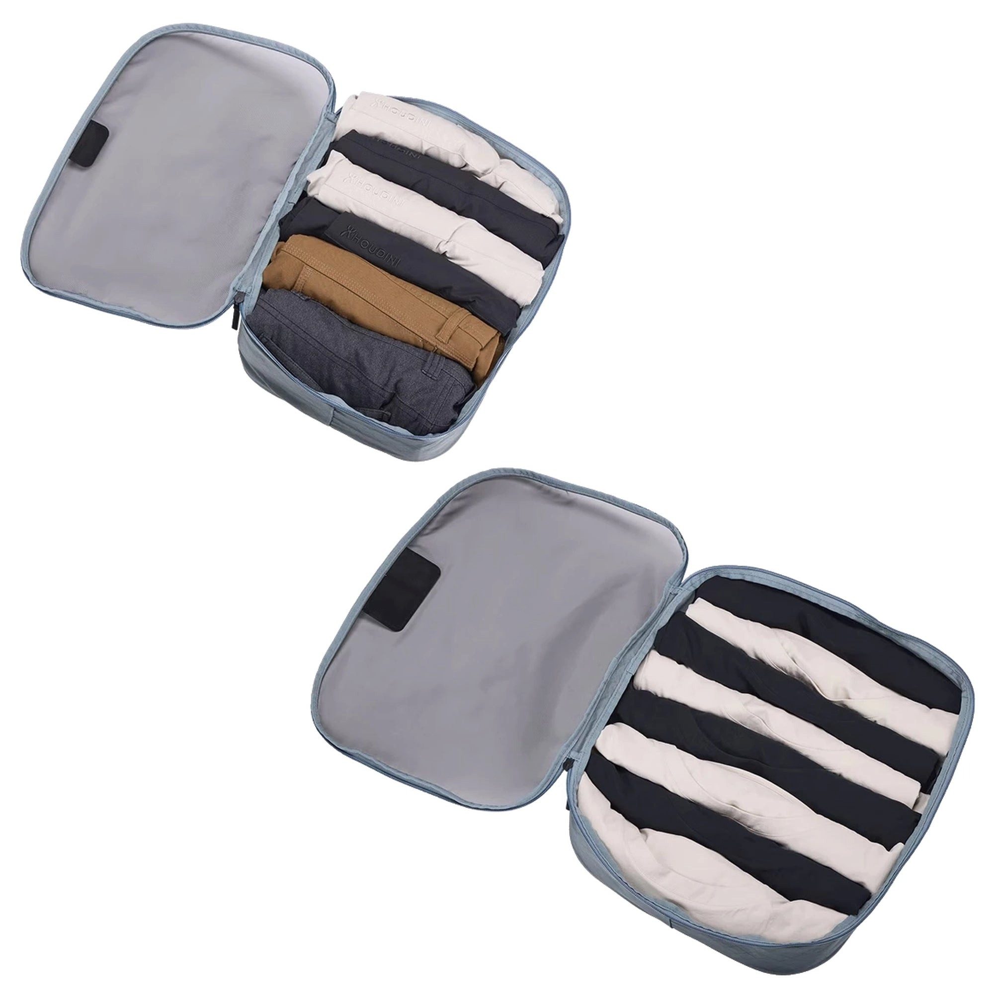 Thule Kofferorganizer Packing Cube Family - Packsack 4 tlg. (pond gray/white, M,L)