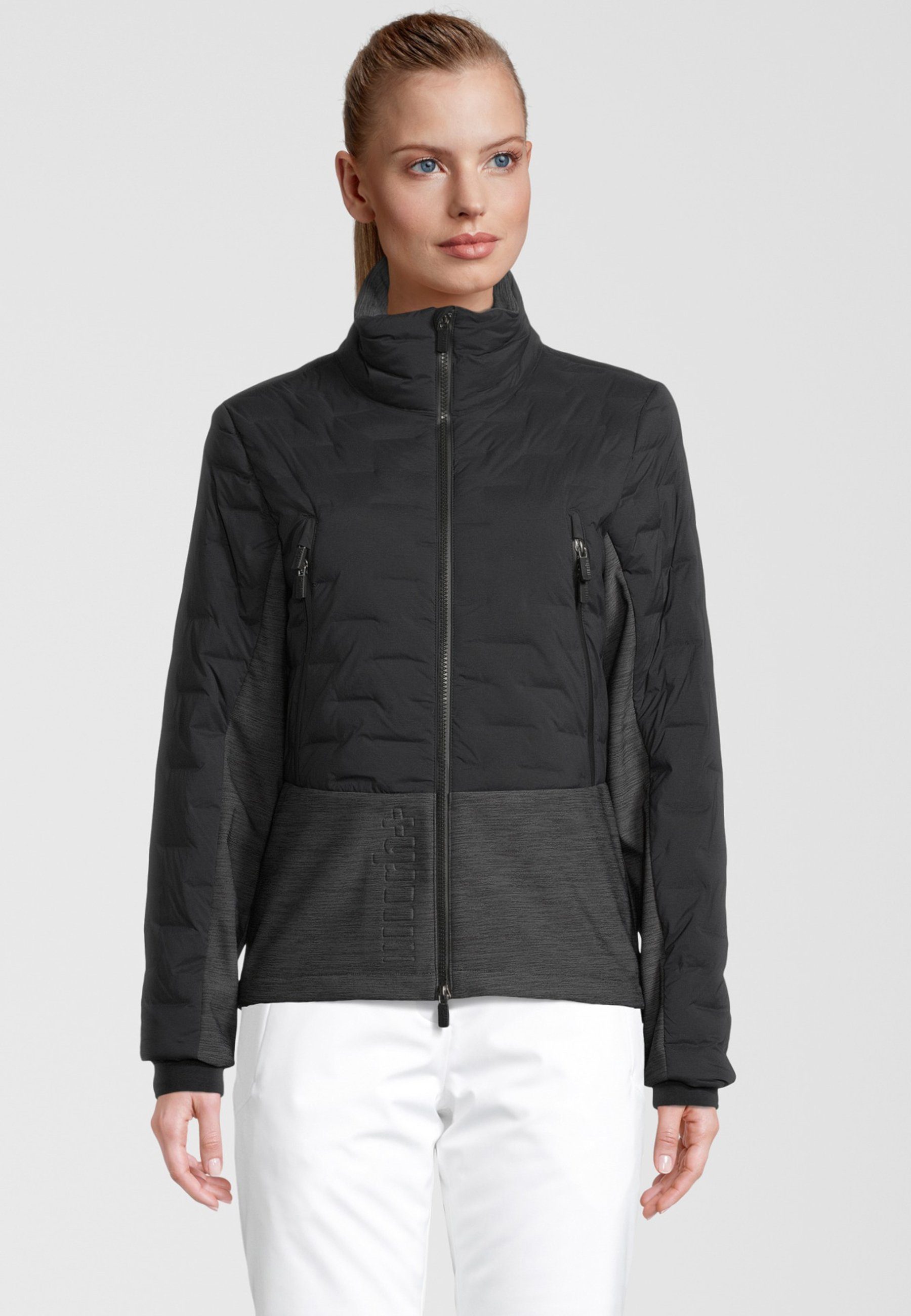 Elements black/dark rh+ Outdoorjacke grey (1-St) Bomber 5 melange Hybrid