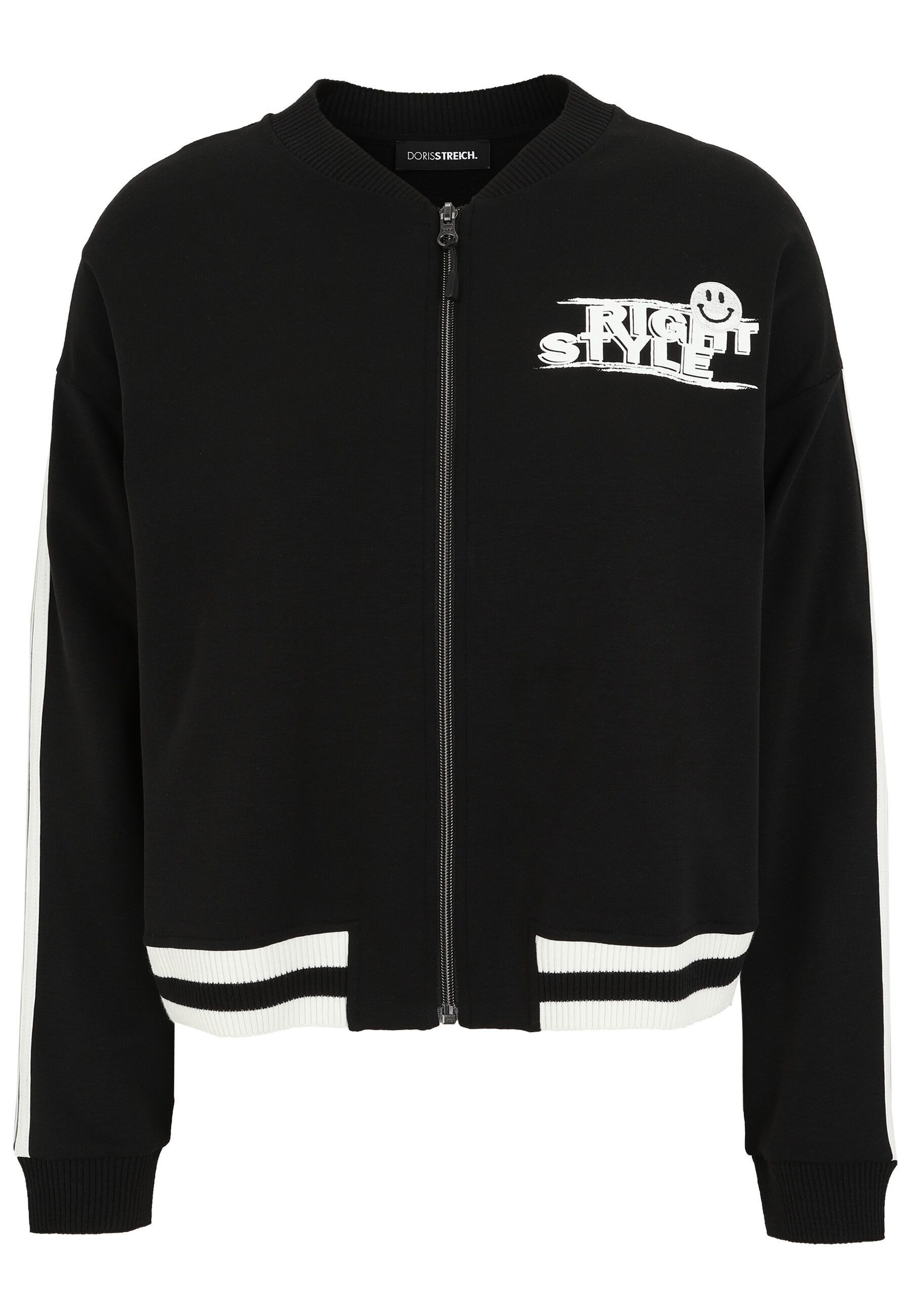 Doris Streich Sweatjacke mit Smiley-Motiv günstig online kaufen