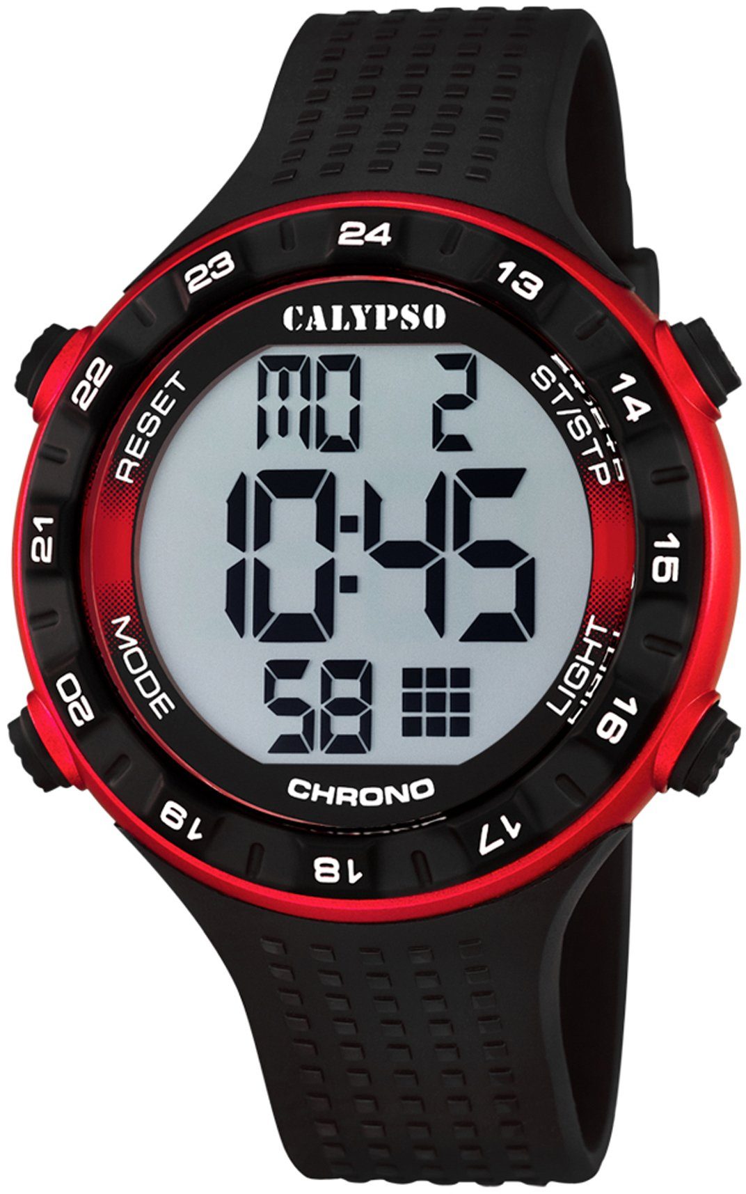 CALYPSO WATCHES Chronograph Digital For Man, K5663/4, Armbanduhr, Quarzuhr, Herrenuhr, Datum, Digitalanzeige, Stoppfunktion