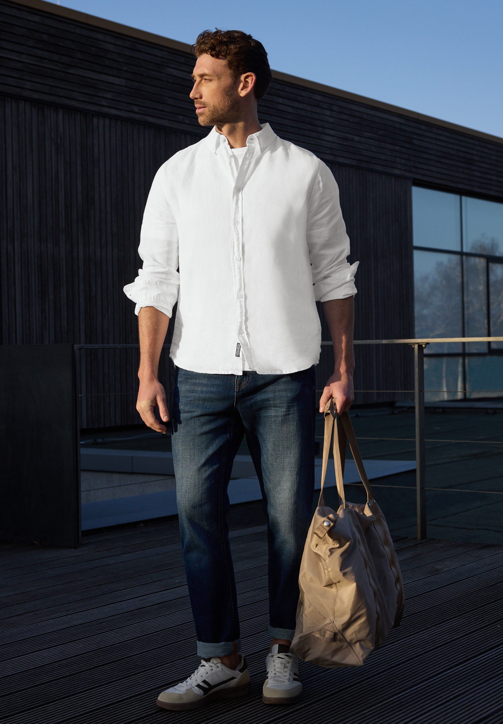 STREET ONE MEN Leinenhemd aus Leinen