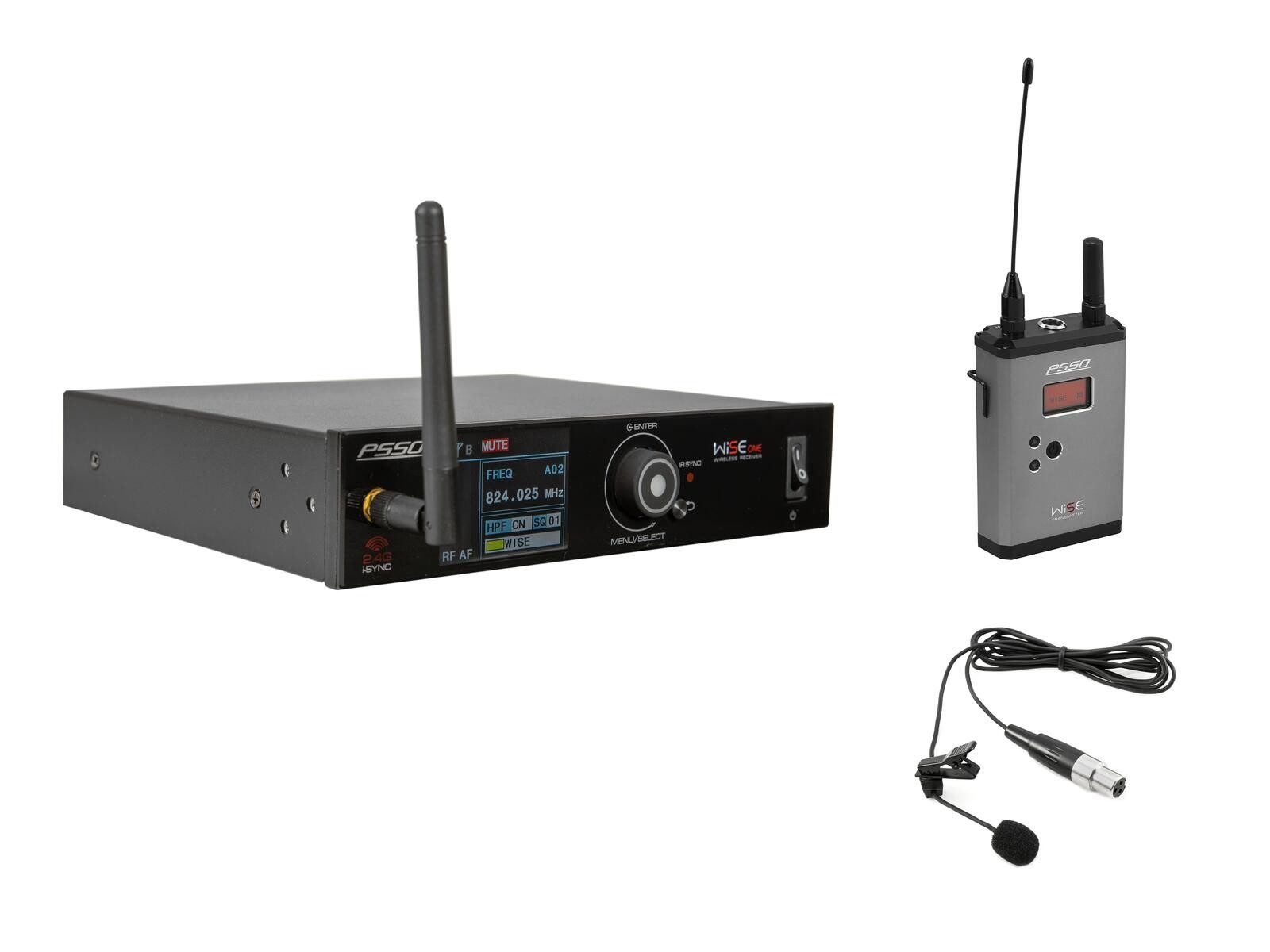 Mikrofon PSSO Set WISE ONE + BP + Lavalier 823-832/863-865MHz