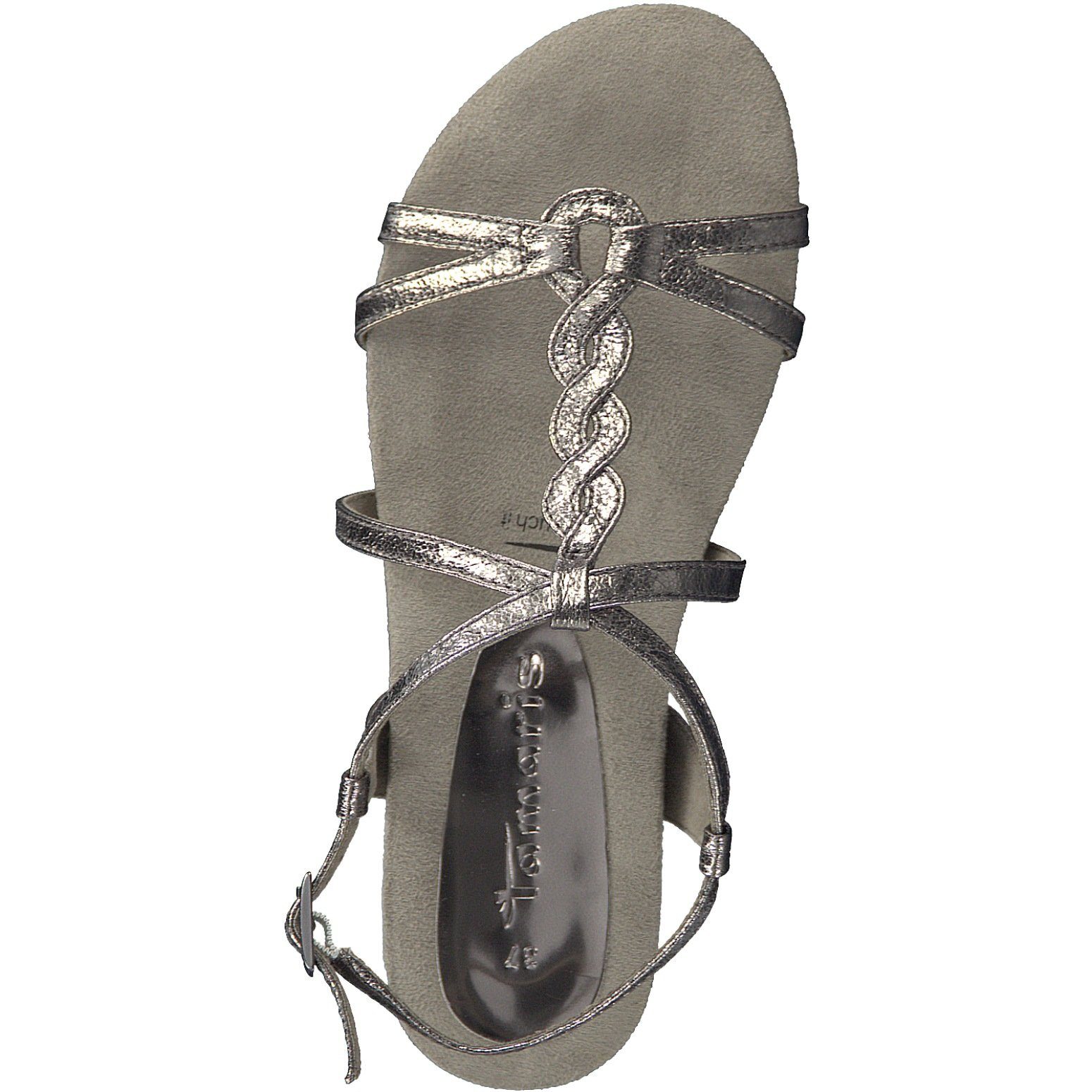 Sandale metallic grau pewter Damen Tamaris Tamaris 1-28602-20-915 Sandale