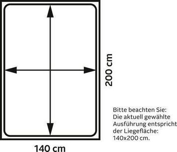 Home affaire Bett Florenz, aus FSC®-zertifiziertem Holzwerkstoff, in 3 Breiten