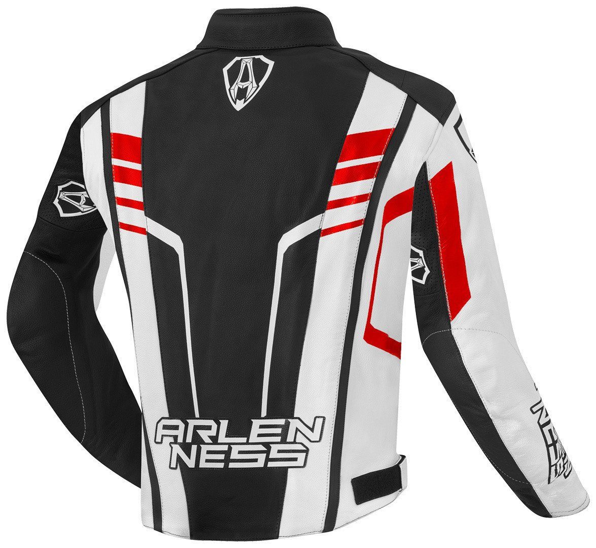 Arlen Ness Motorradjacke Rapida 2 Motorrad Lederjacke perforiert,herausnehmbares Innenfutter,herausnehmbare Membrane