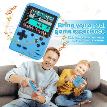 POPOLIC Handheld-Spielekonsole, 3,0-Zoll-Bildschirm, Retro-Minispielkonsole, 520 klassische FC-Spiele, unterstützt bis zu 2 Spieler und Fernseher