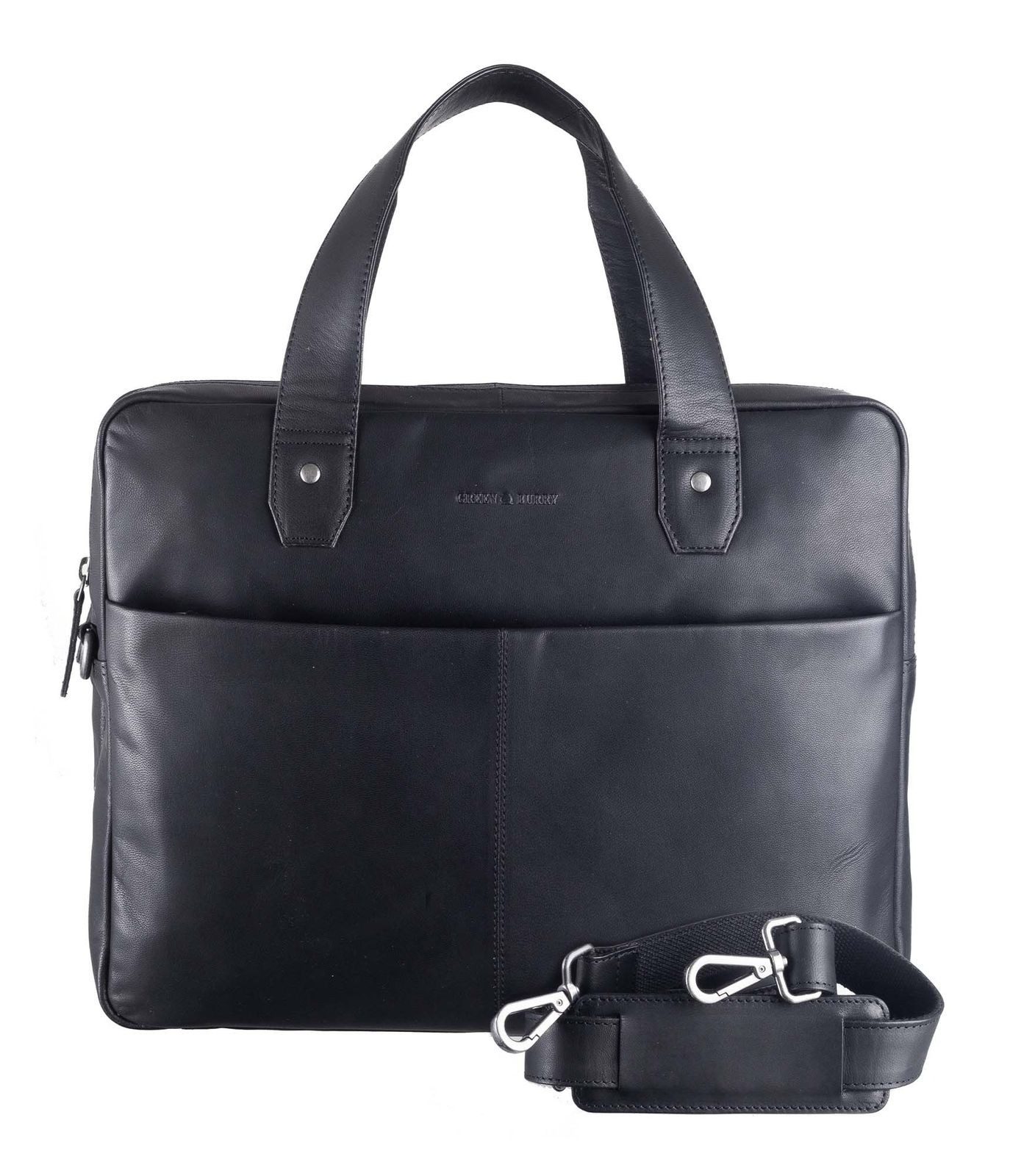 Greenburry Businesstasche Business Bag, aus echtem Ziegenleder