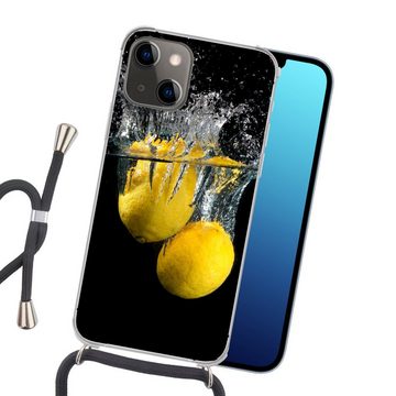 MuchoWow Handyhülle Zitrone - Frucht - Stilleben - Wasser - Gelb, Handyhülle Telefonhülle Apple iPhone 13 Mini
