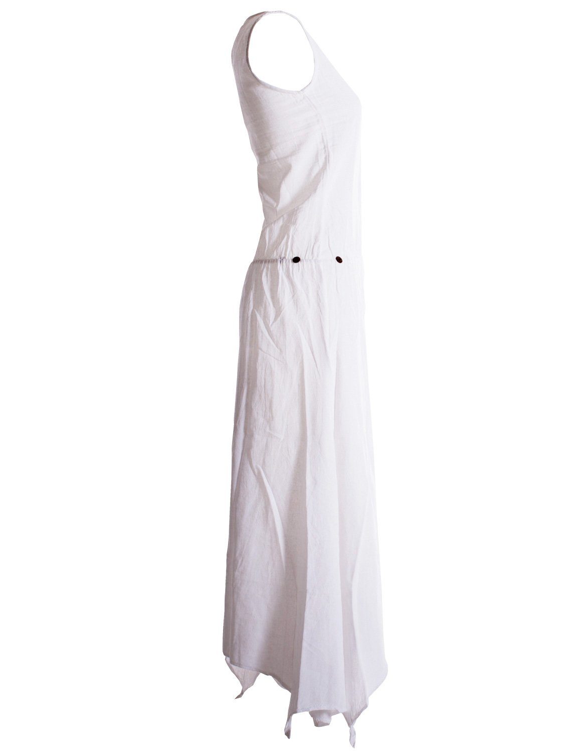 Vishes Maxikleid Ärmelloses Lagenlook Kleid zum Hochbinden Elfen, Hippie, Ethno, Goa Style