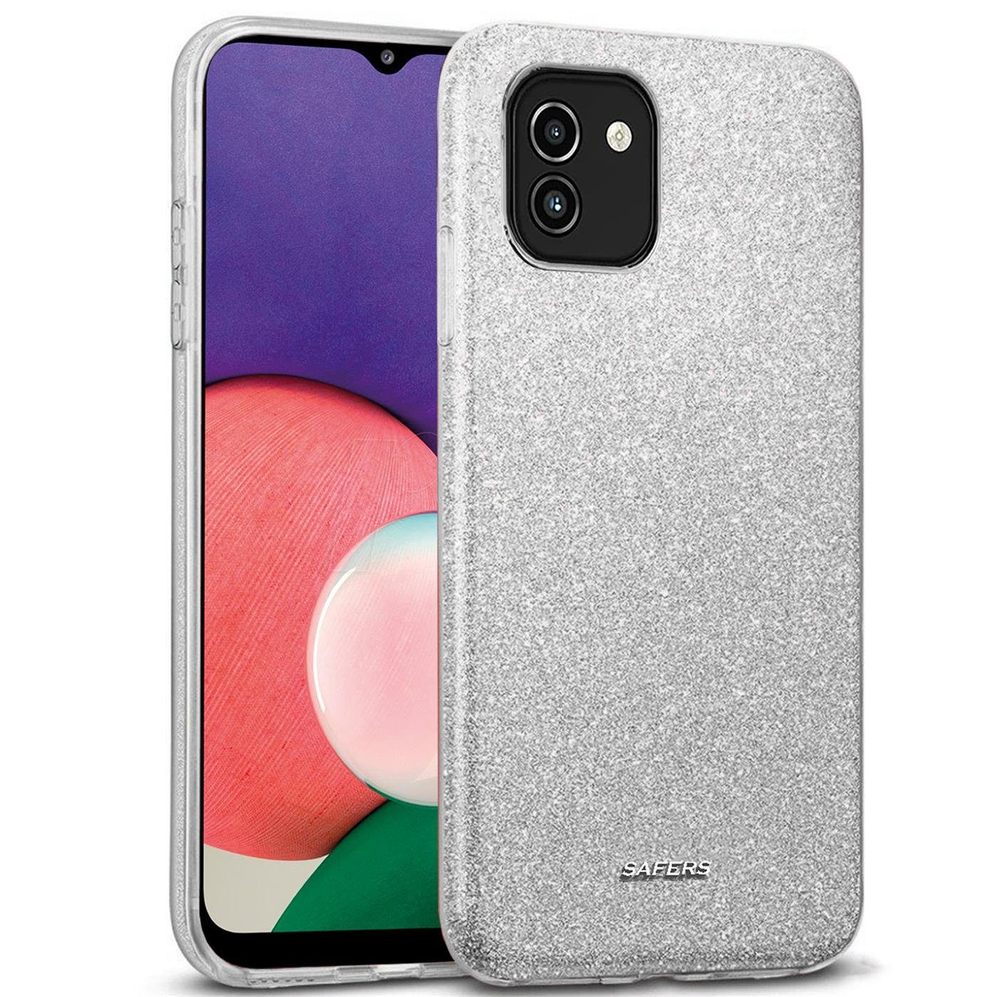 CoolGadget Handyhülle Glitzer Glamour Hülle für Samsung Galaxy A03 6,5 Zoll, Slim Case mit Glossy Effect Schutzhülle für Samsung A03 Hülle