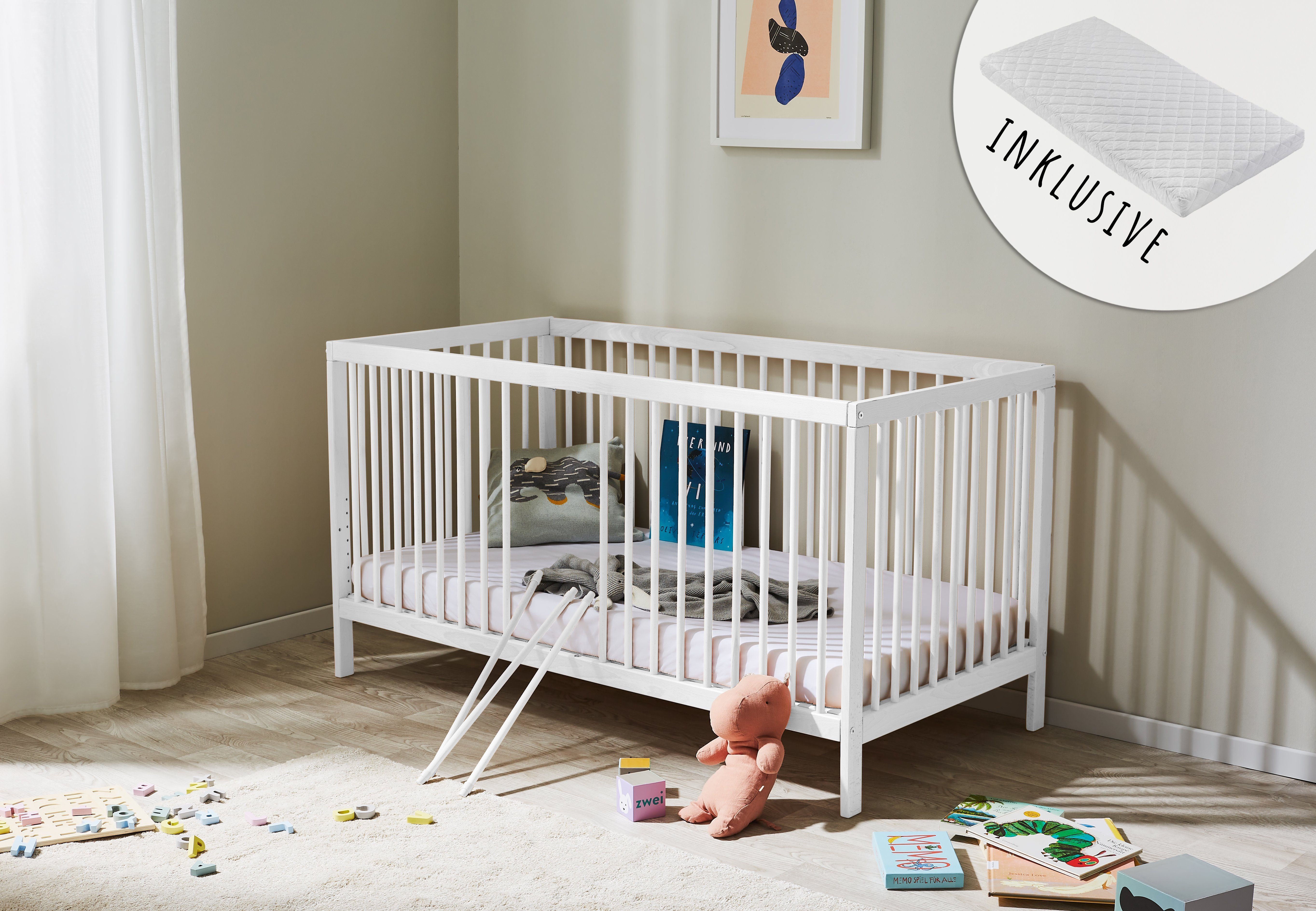 Kids Collective Babybett Kinderbett Gitterbett 60x120 günstig online kaufen
