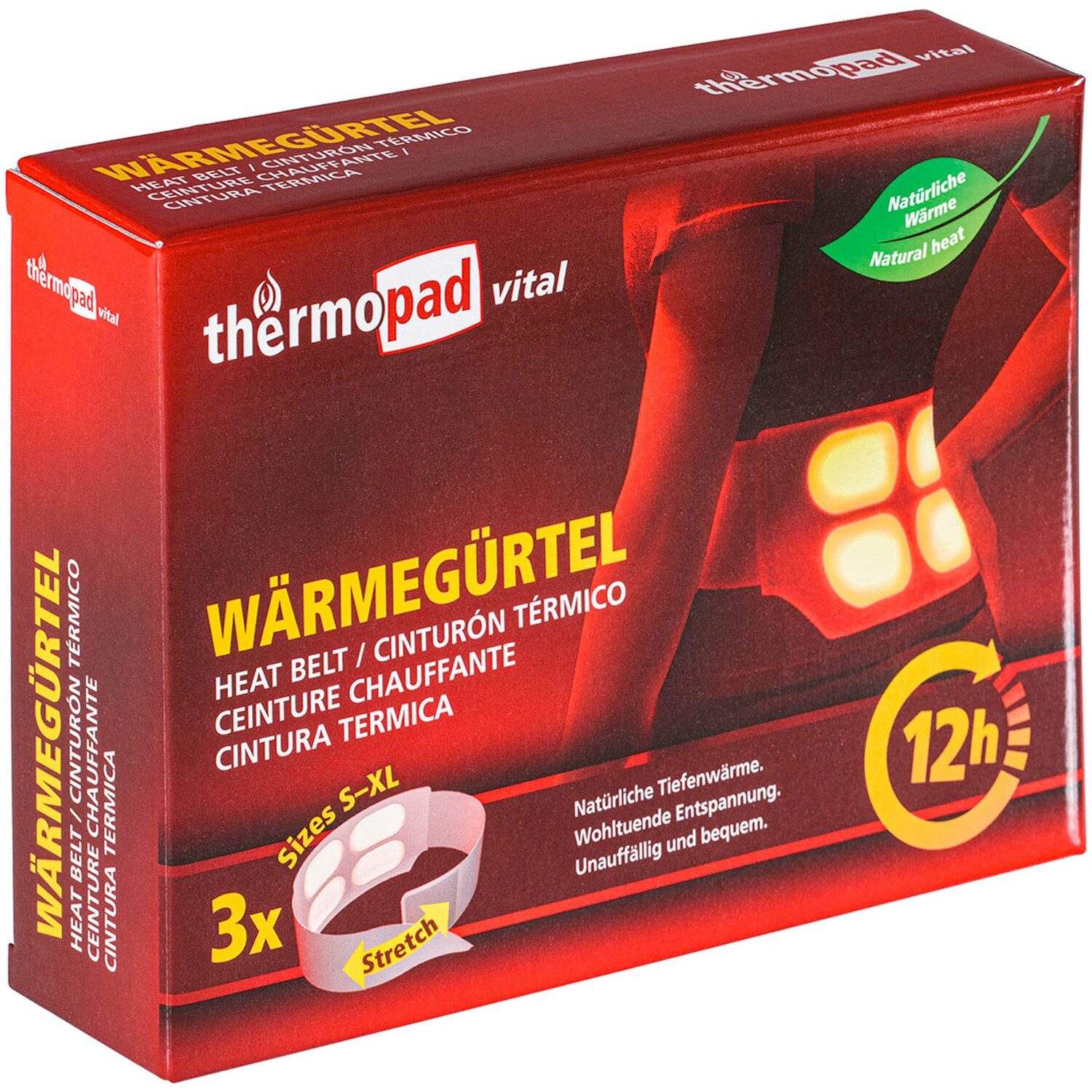 Thermopad Körperwärmer Wärmegürtel – 3 Stück