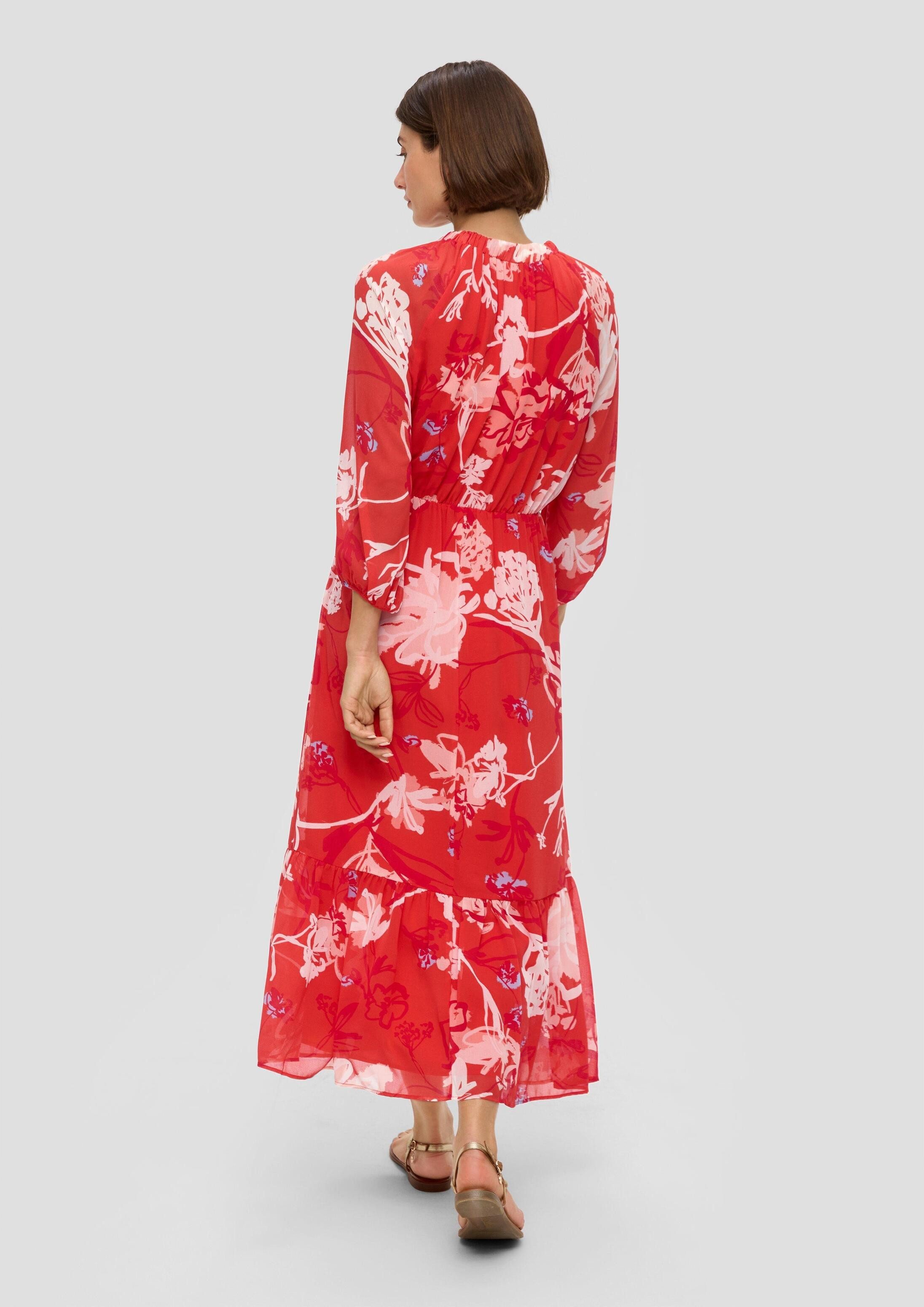 s.Oliver Maxikleid Kleid Maxikleid aus Chiffon
