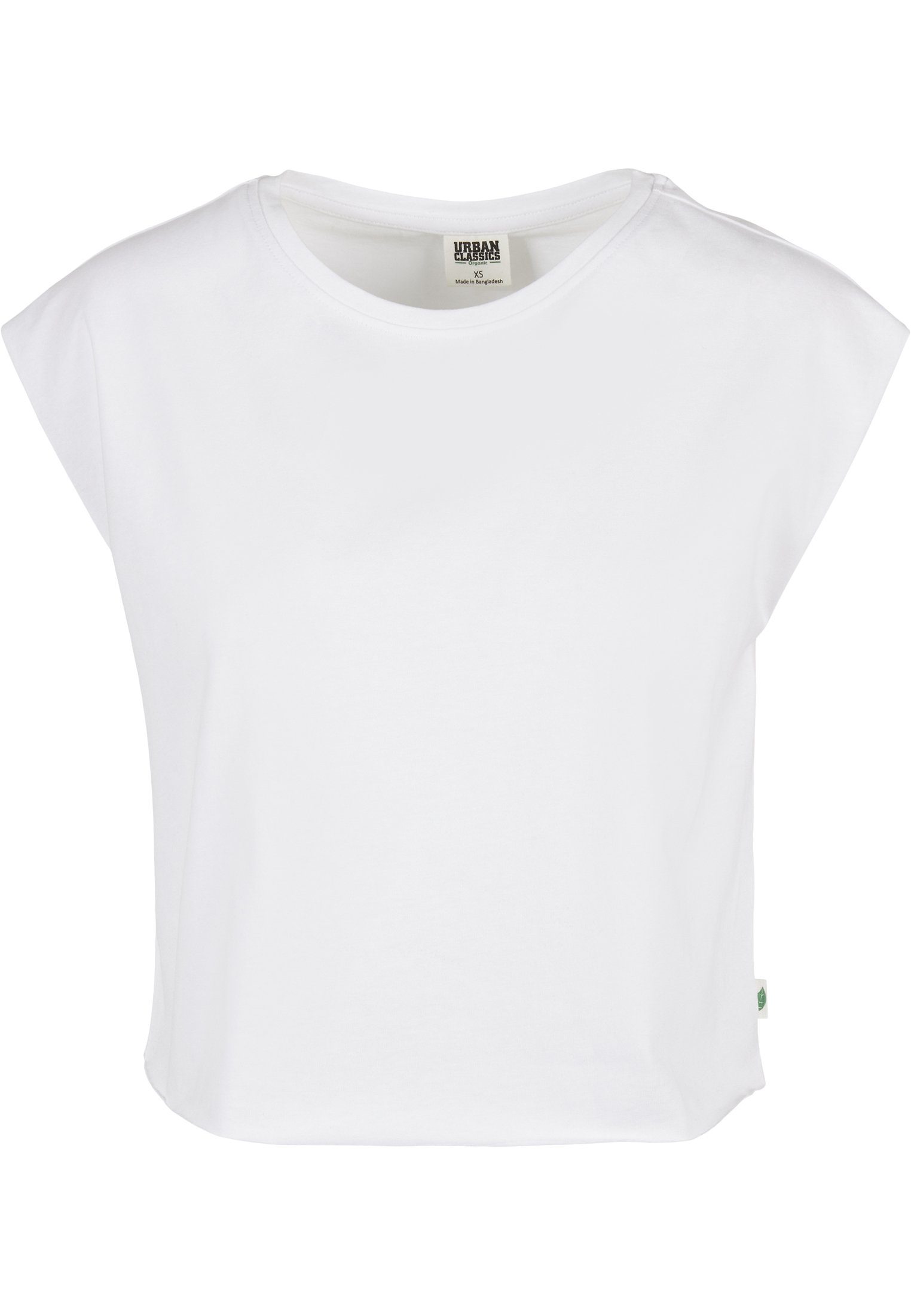 URBAN CLASSICS T-Shirt white Damen Ladies Tee Organic (1-tlg) Short