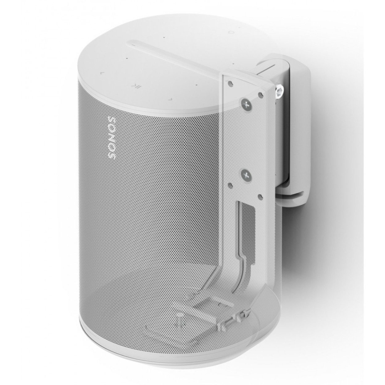 Flexson Lautsprecher-Wandhalterung Flexson ERA 100 Wandhalterung FLXE100WM1011 Weiß, (Maßgeschneidertes Design für sicheren Halt)