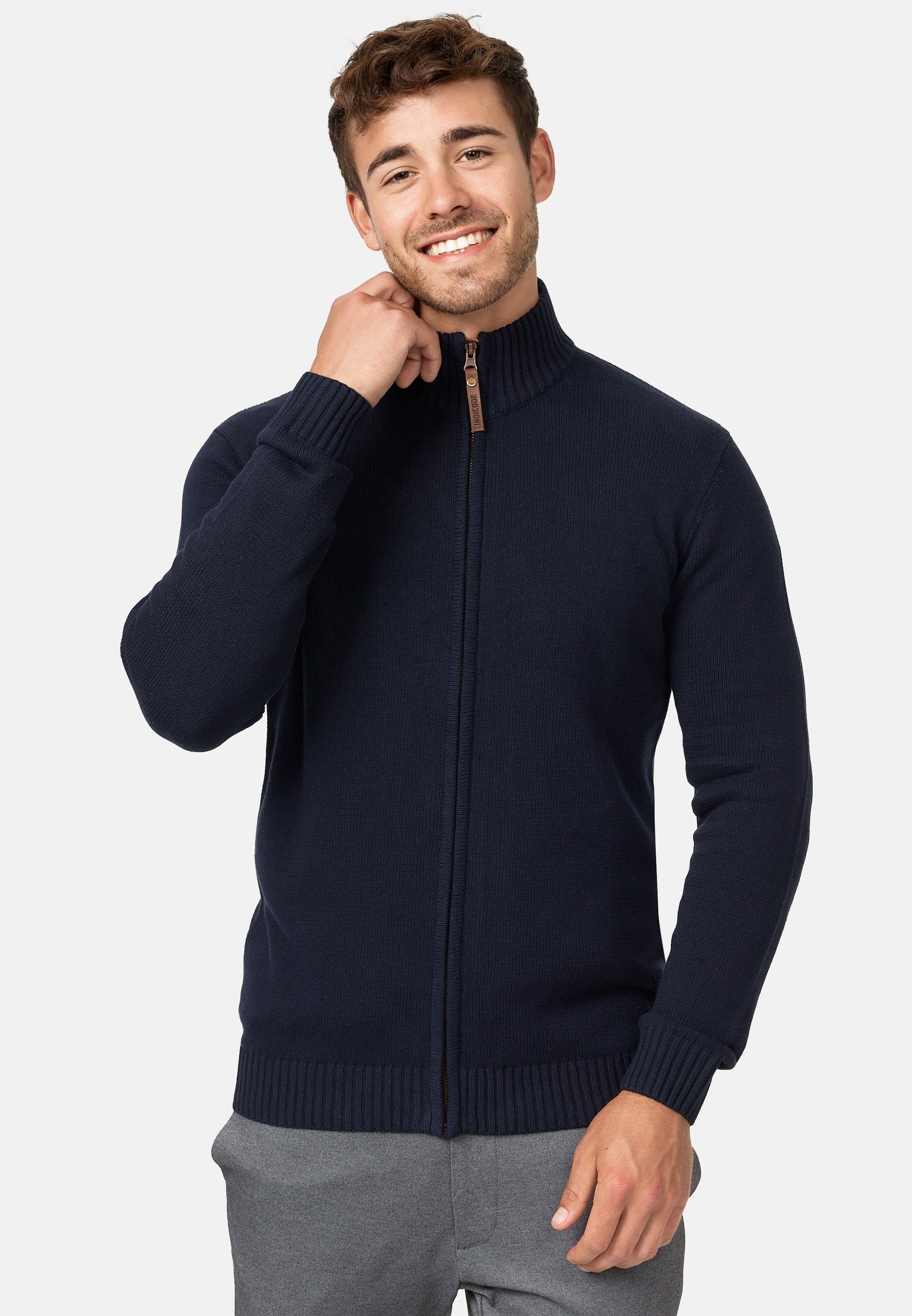 Indicode Strickjacke Herren INLut Herrenstrickjacke