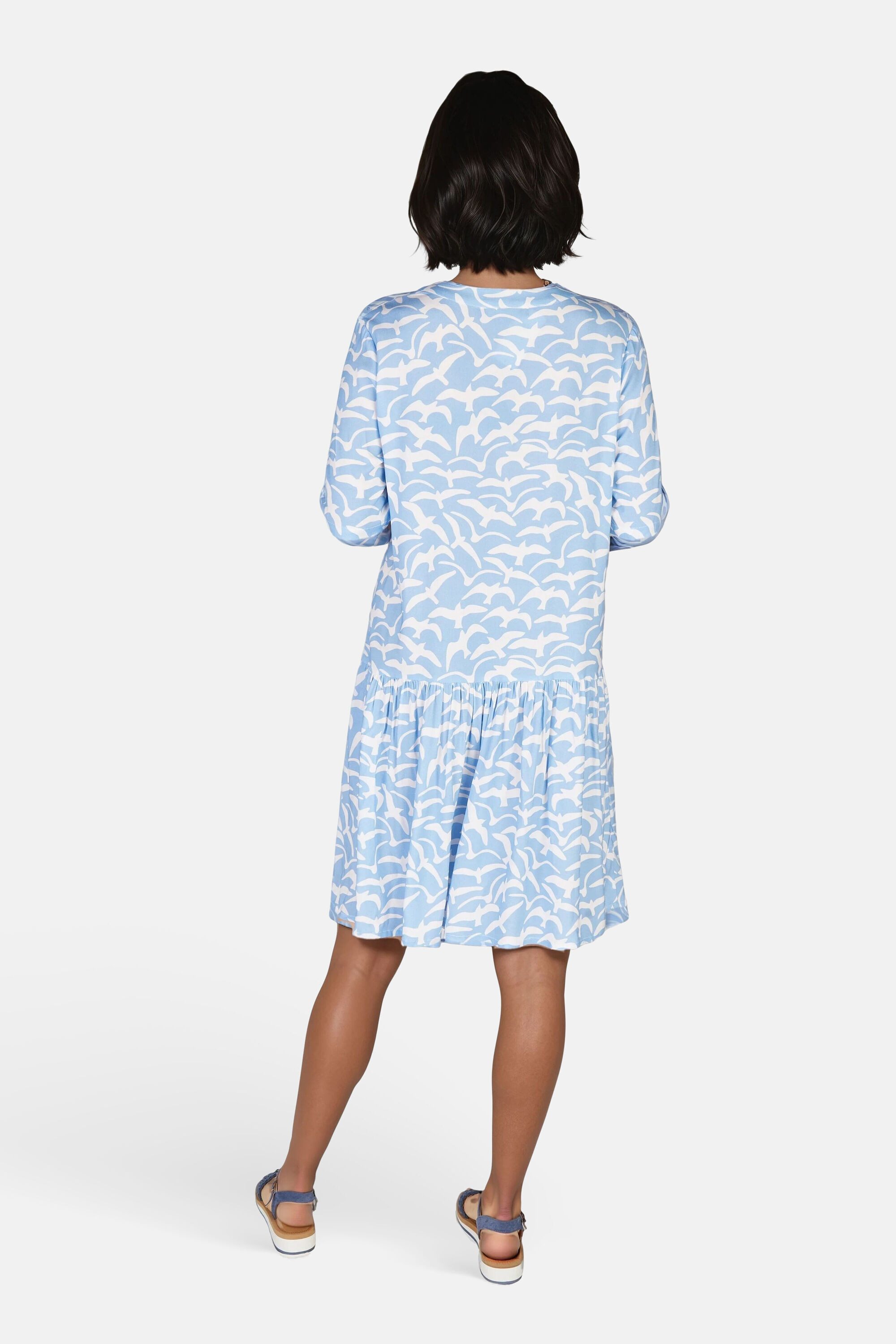 NAVIGAZIONE A-Linien-Kleid (1-tlg) Vogelmuster