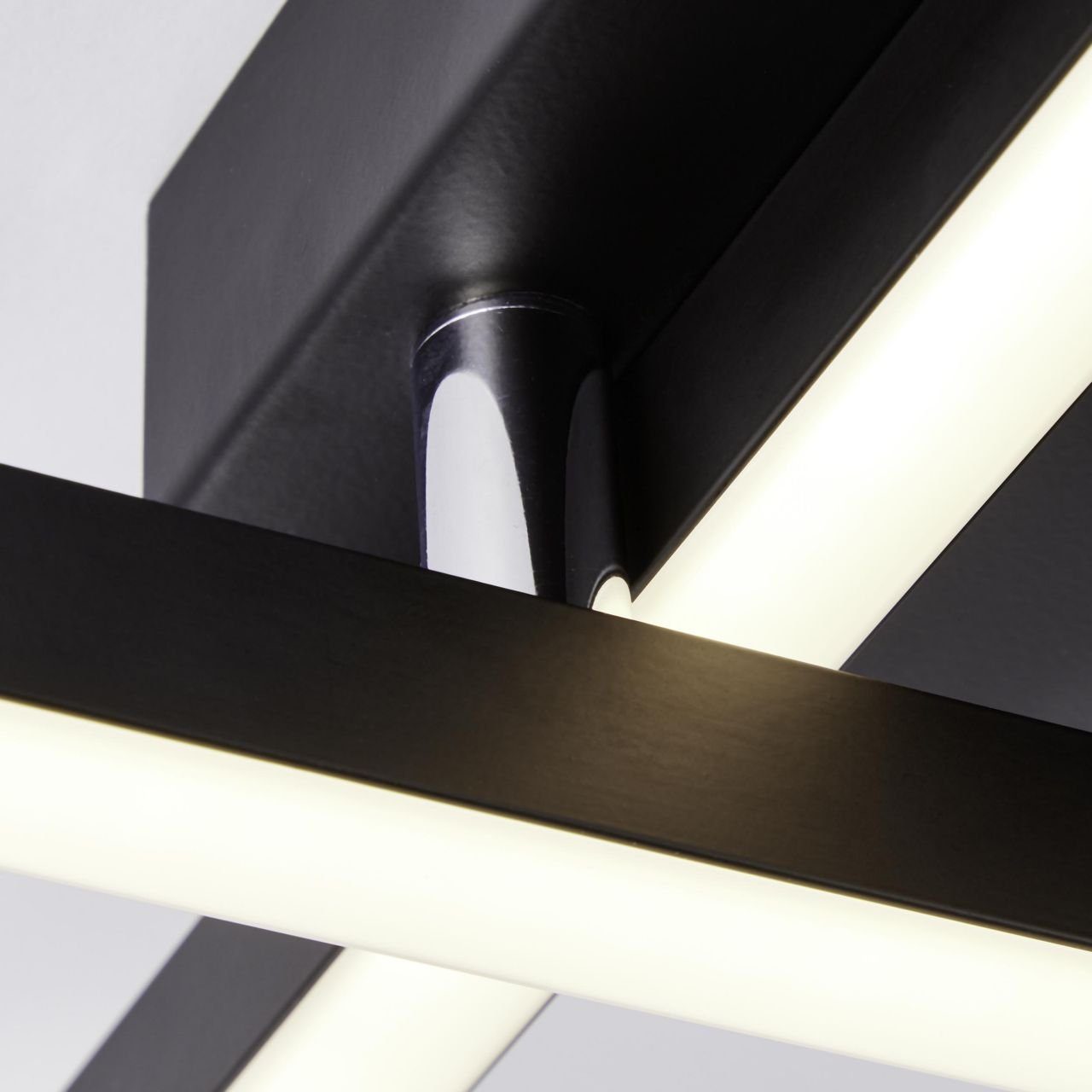 Lampe, schwarz, Kjorn Deckenleuchte Metall/Kunststoff, LED Brilliant 2flg Kjorn, 3000K, 1x 33W Deckenleuchte