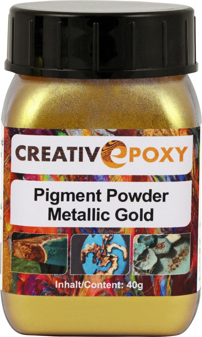 Boldt Bastelnaturmaterial Pigment Pulver Gold 40 g Metallic Effekt