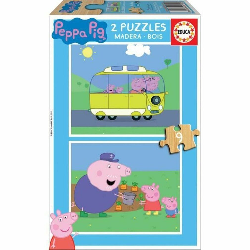 Spiel Puzzle Peppa Pig (2 x 9 pcs)
