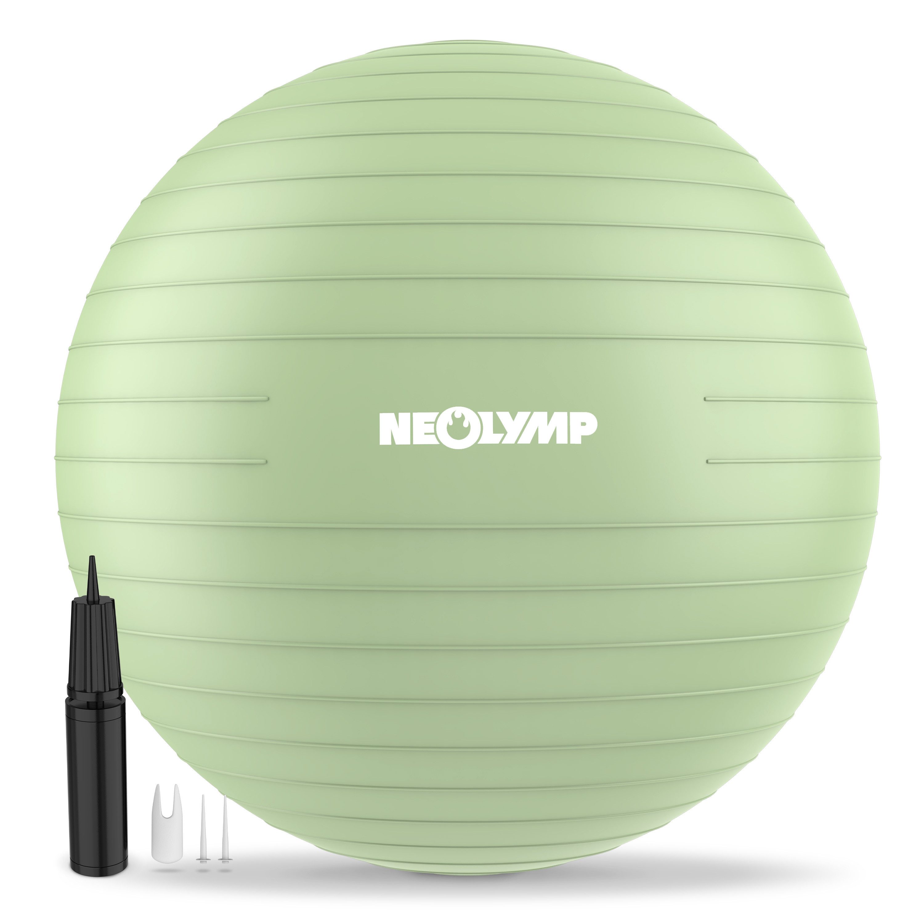 NEOLYMP Gymnastikball Sitzball Büro ergonomisch in 3 Größen S/M/L - bis 300 kg belastbar (Yoga Ball für Homeoffice, Core Training & Balance), Pilates Ball rutschfest & anti burst - Pezziball, Schwangerschaftsball