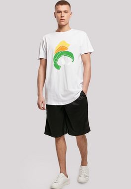 F4NT4STIC Kurzarmshirt F4NT4STIC Herren Marvin The Martian Face with Shaped Long Tee (1-tlg)