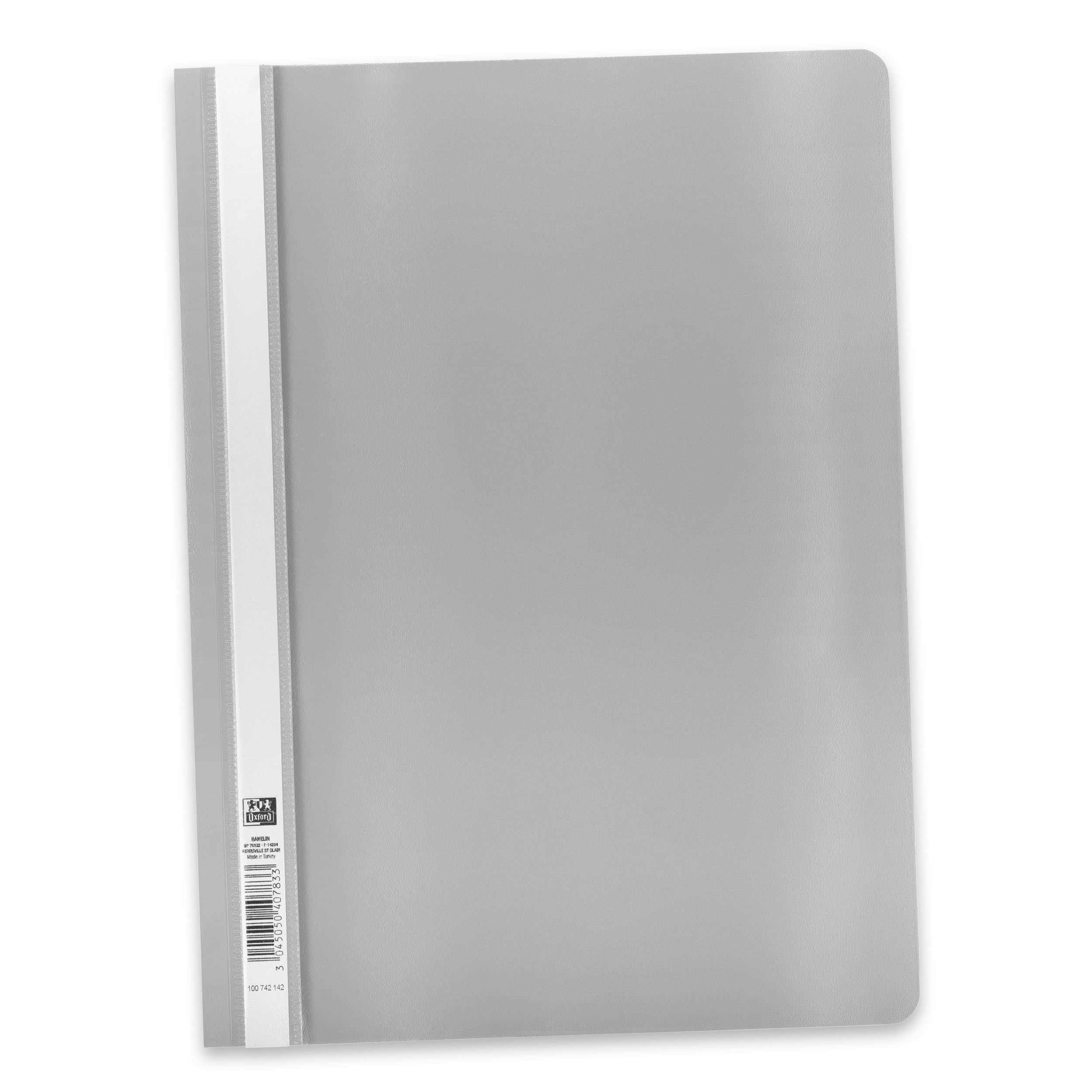 OXFORD Hefter Oxford Schnellhefter, DIN A4, PP, grau