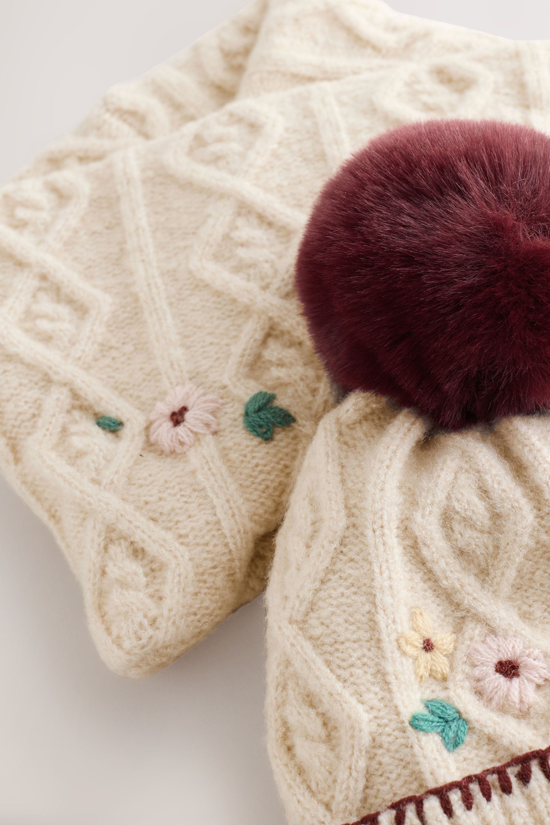 Next Beanie Set aus Strickmütze und günstig online kaufen