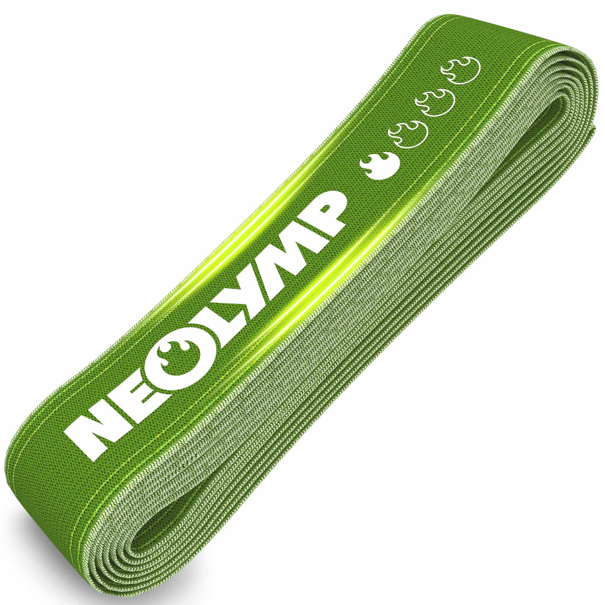 NEOLYMP Trainingsbänder Gymnastikband Stoff für vielseitiges Training - waschbar, Resistance Bands mit Verstellschnalle - Umweltfreundlich, Waschbar