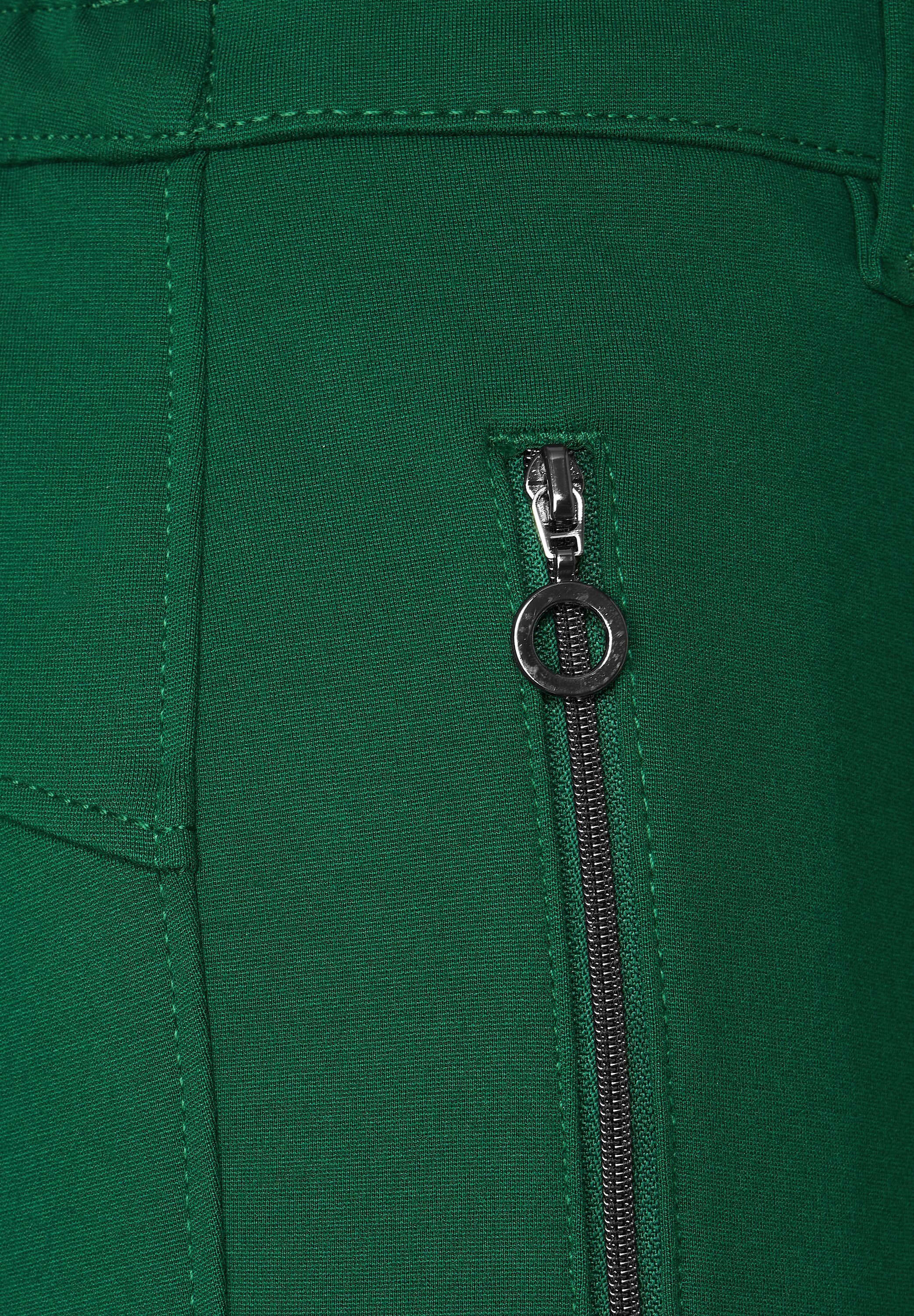 green STREET Röhrenhose ONE Zipper-Taschen mit gentle