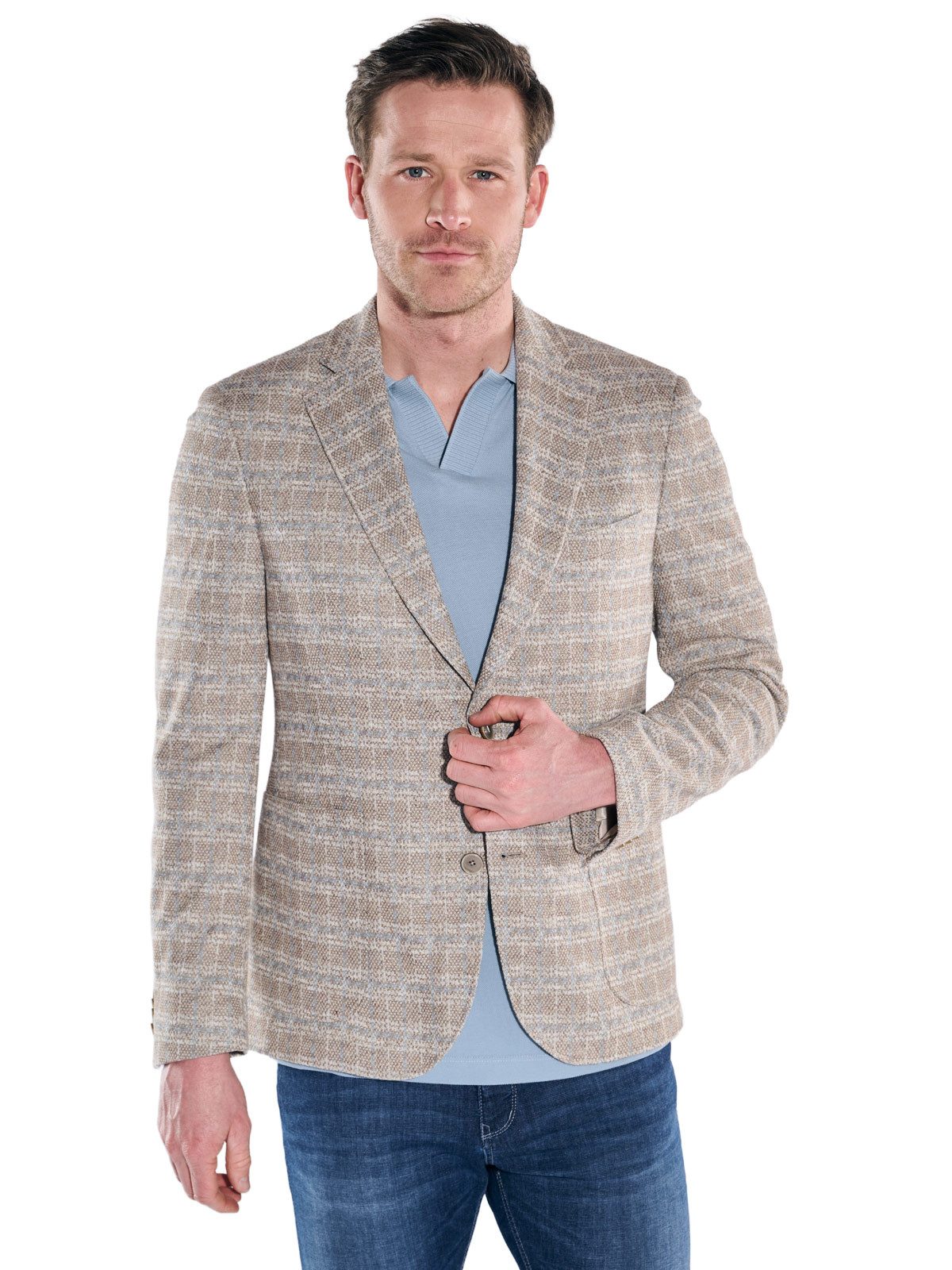 ENGBERS GERMANY Sakko Herren Sakko aus italienischem Garn, Beige