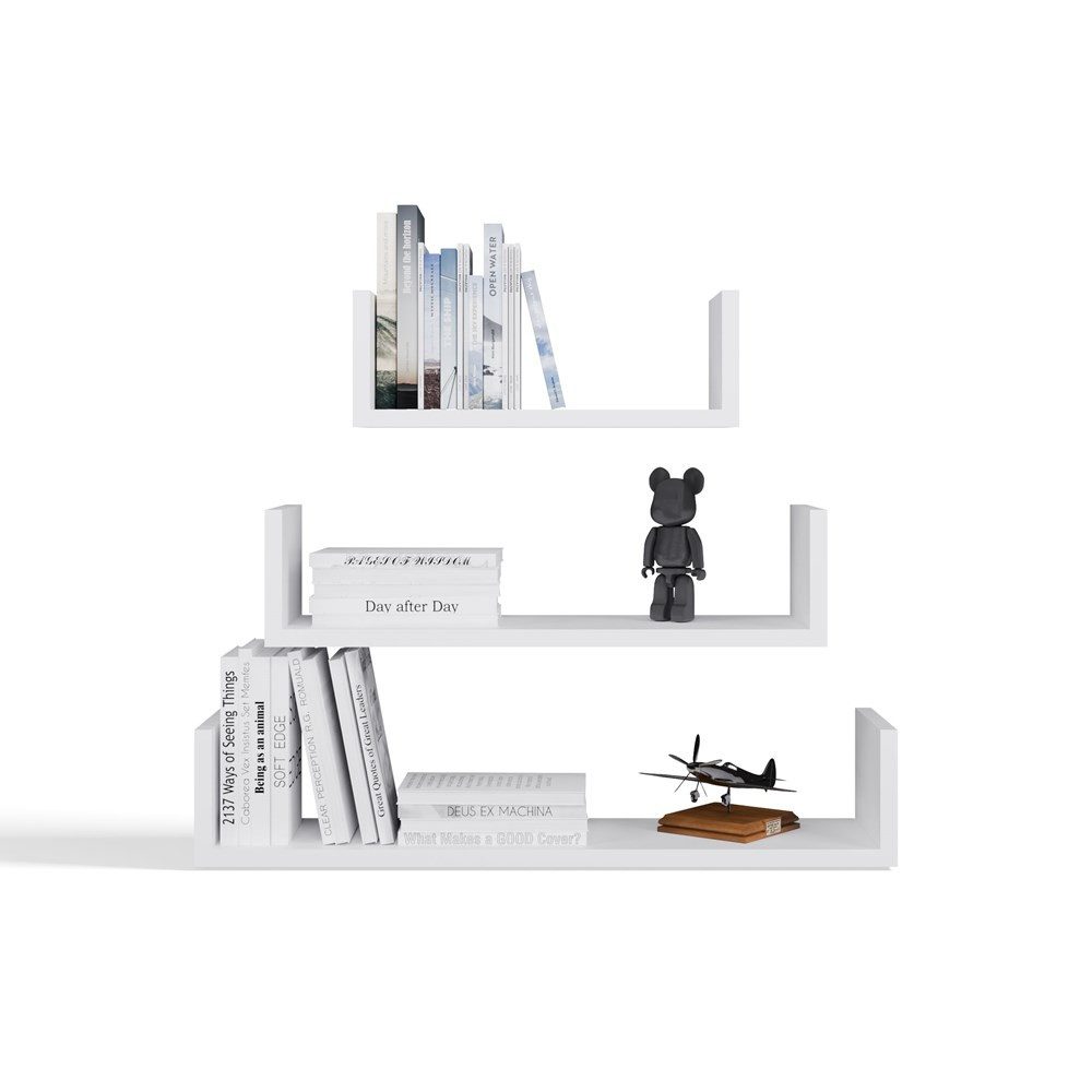MAGOWA Hängeregal Wandregal-Set MOBI – 3 moderne Wandregale, 3 er Set