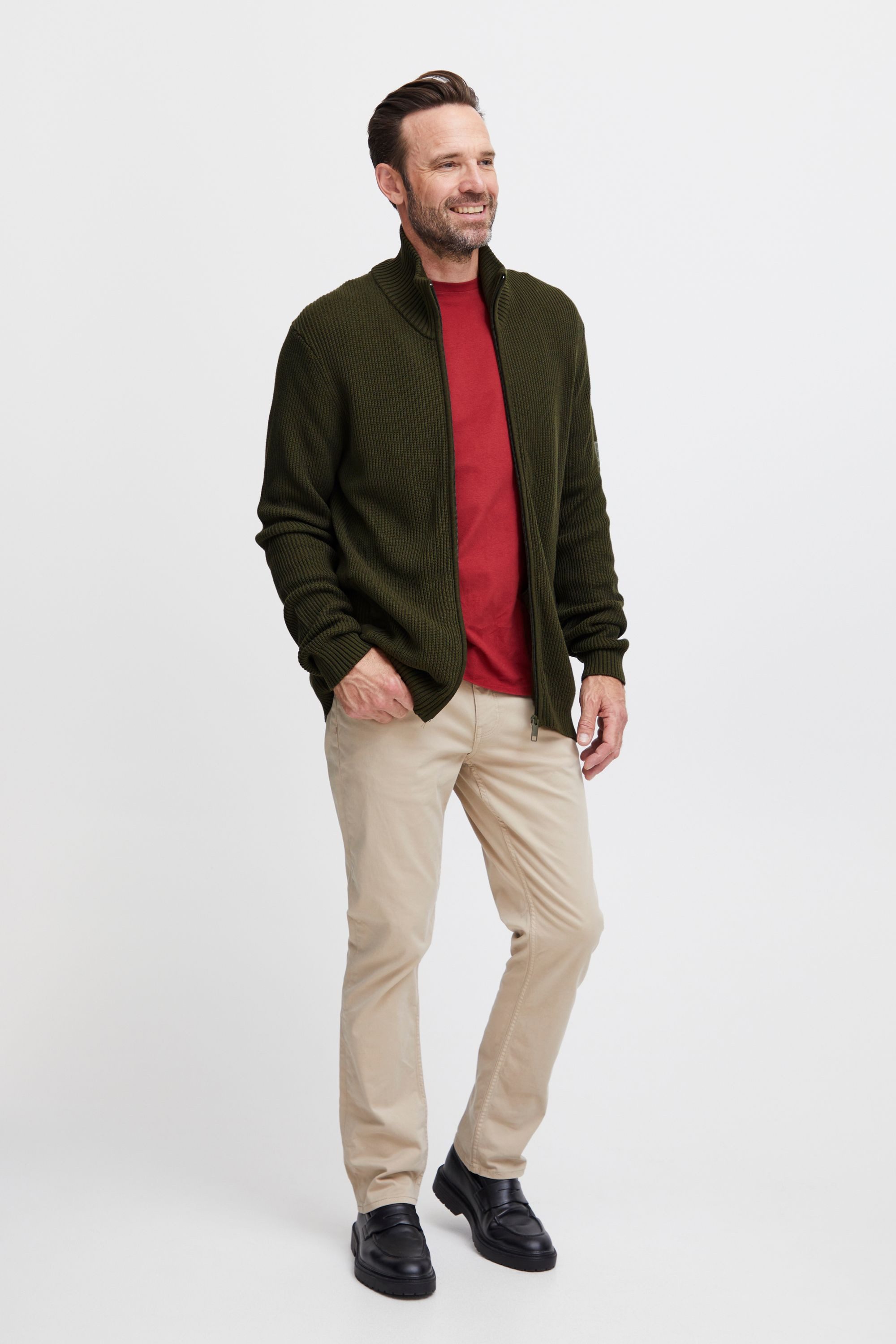 FQ1924 Strickjacke FQKyle ribbed texture cardigan 21900569 Klassischer Troy günstig online kaufen