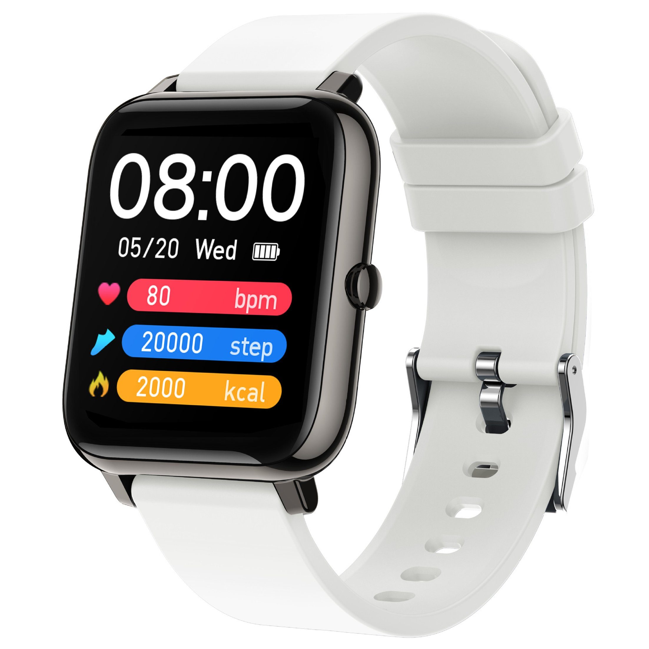 Diida P22 Smartwatch,Sportuhren,Bluetooth-Uhren,Outdoorwatch,wasserdicht Smartwatch, Herzfrequenz, Blutoximetrie, Schlafüberwachung