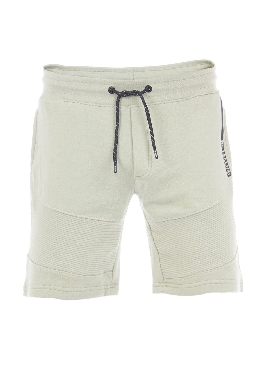 riverso Sweatshorts Herren Shorts RIVRainer Slim Fit Bermudashorts mit Kordelzug Light Green (12200)