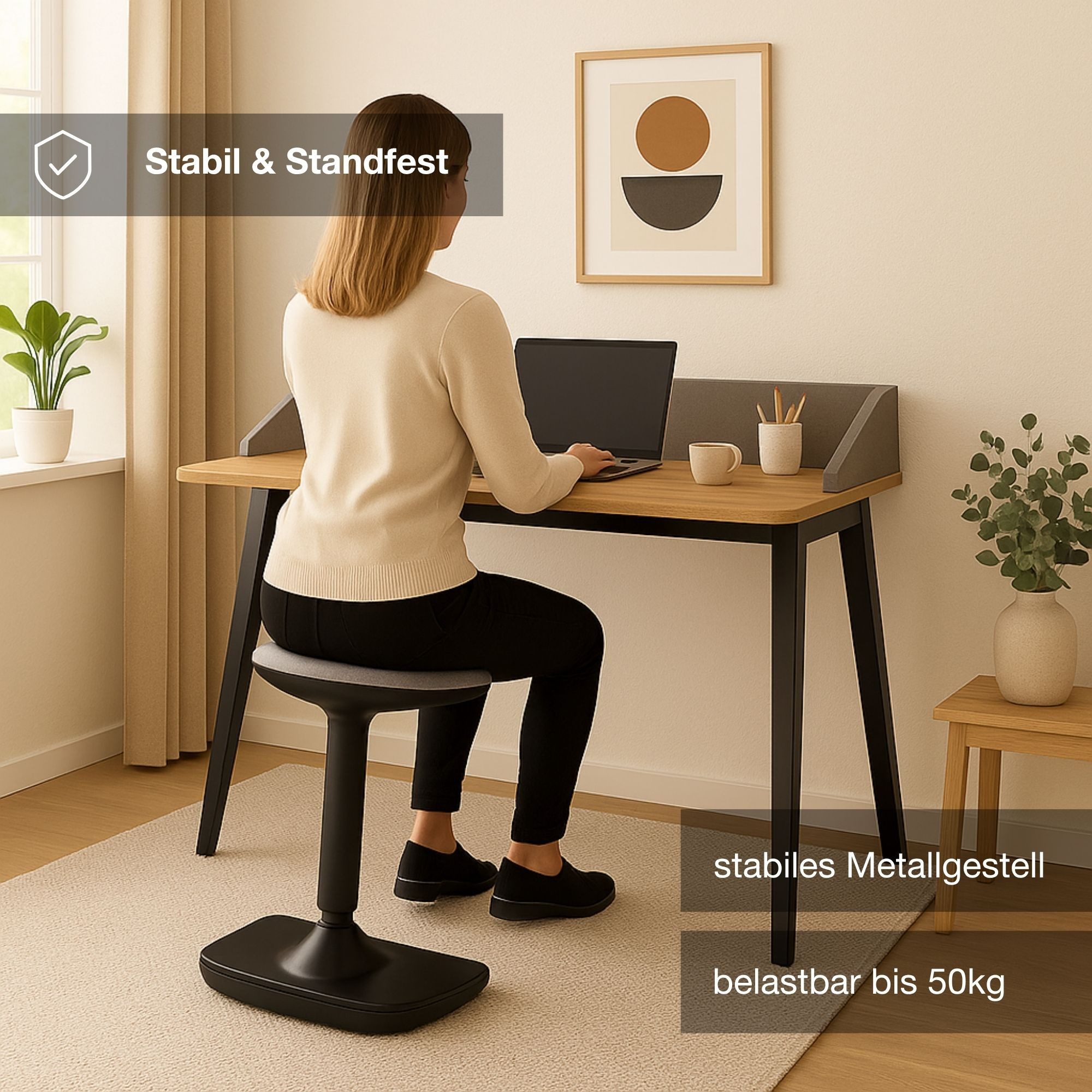 ASSMANN Büromöbel Sekretär Retaro (120x60cm Eiche, einfache Montage, für Homeoffice)