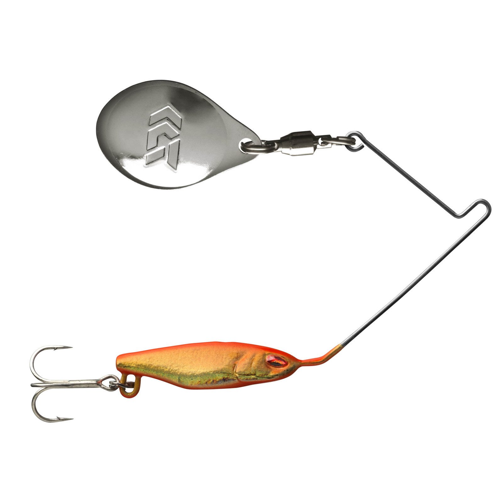 Daiwa Kunstköder, Daiwa Prorex Micro Spinner Fish TG - 5.3gr Chromed Orange Spinnerbait