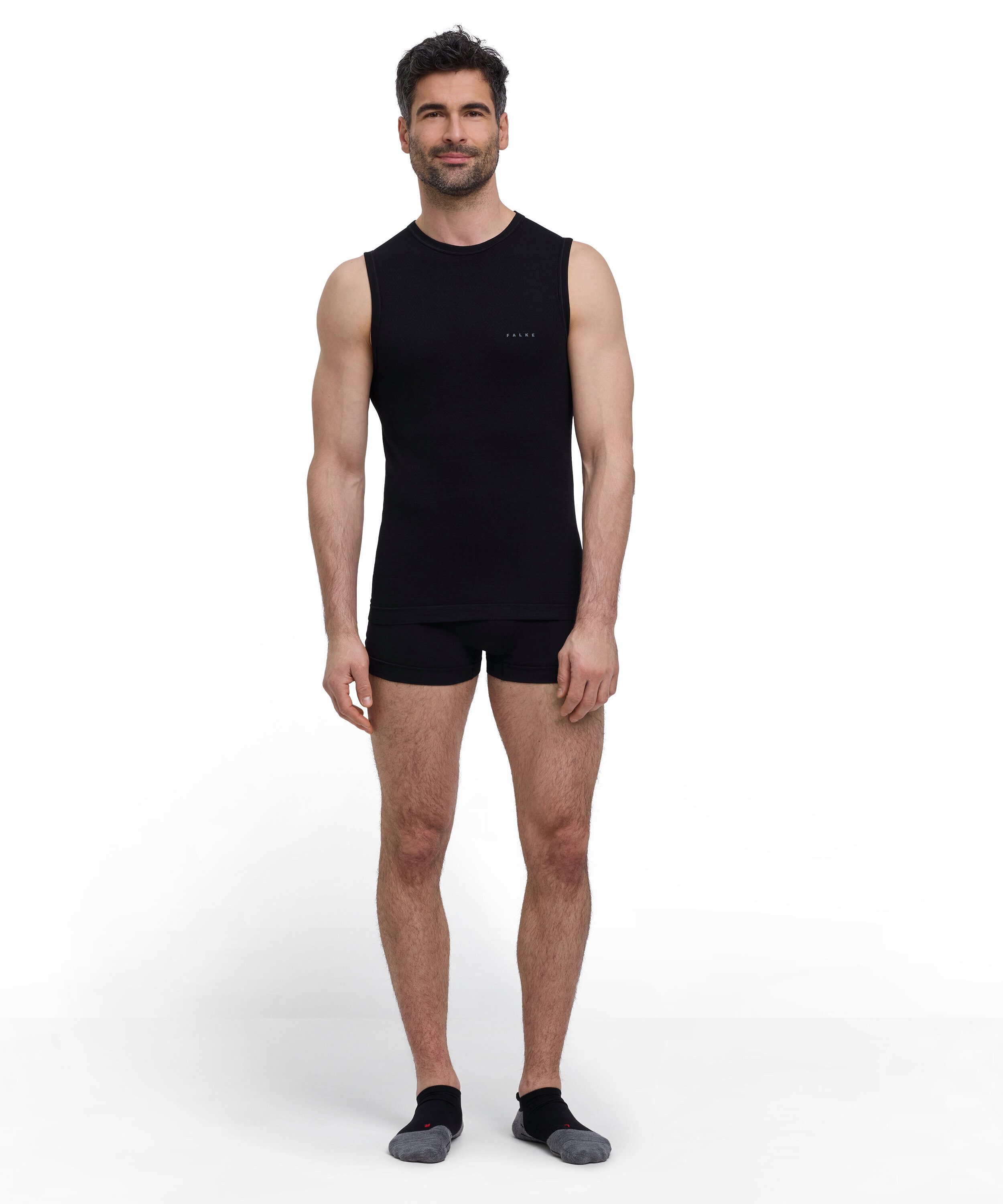 FALKE Tanktop FALKE Top Wool-Tech Light Herren (1-tlg) mit feinster Merinowolle