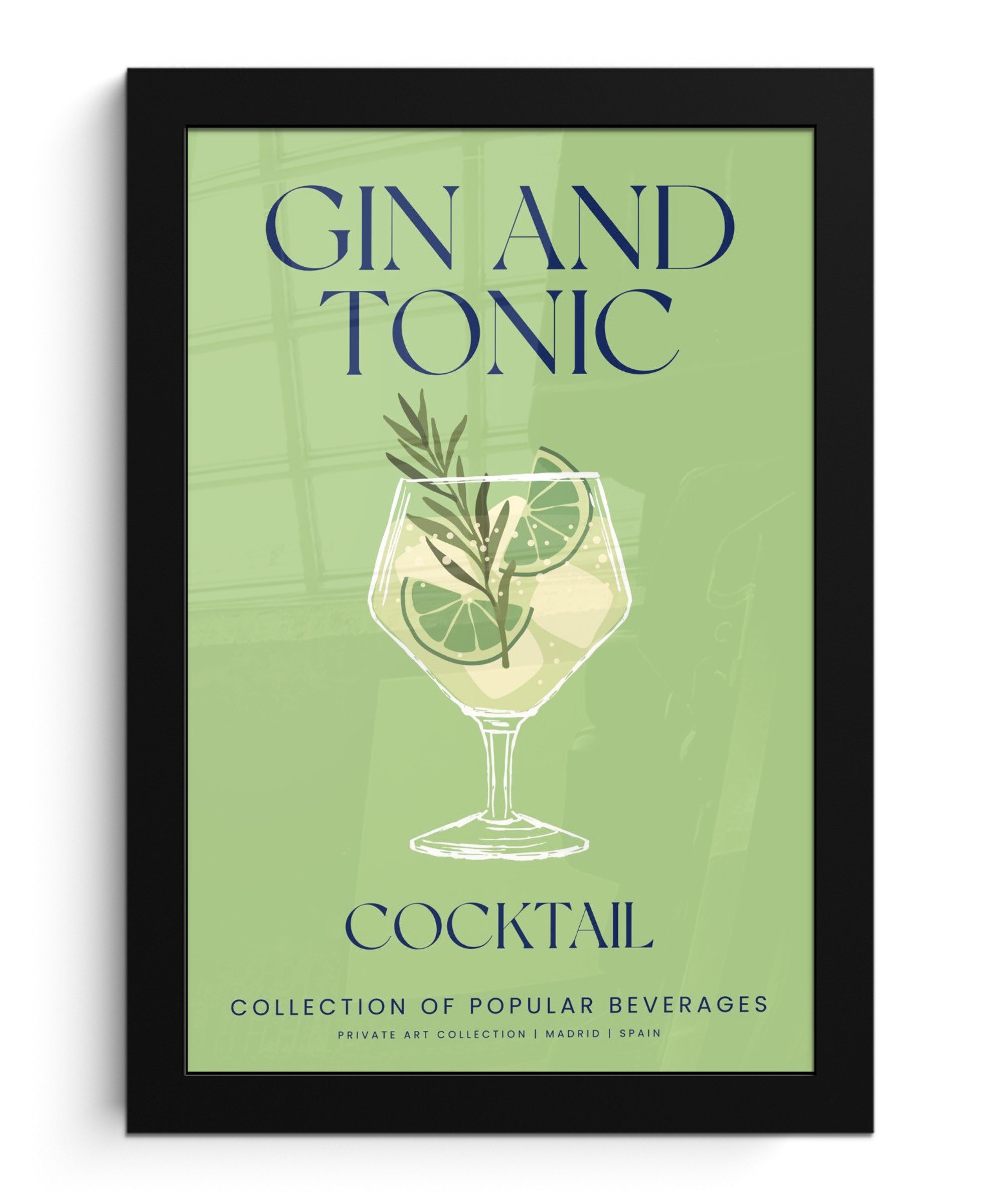 MuchoWow Poster Gin Tonic - Grün günstig online kaufen