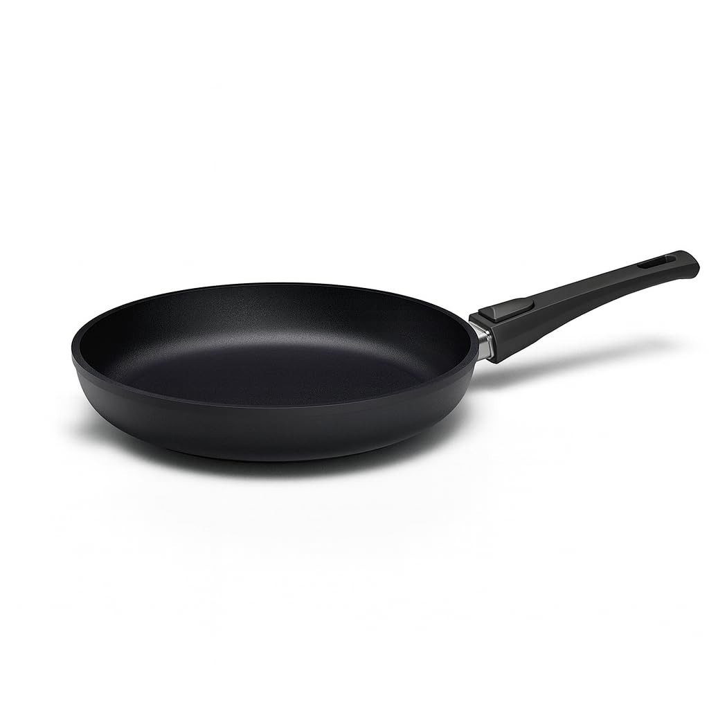 Hoffmann Germany Bratpfanne STONIQ PFAS-frei Ø 24 cm Aluguss Pfanne Induktion – Made in Germany, Aluguss (1-tlg., 1x Bratpfanne Ø 24 cm), abnehmbarer Griff, backofenfest 300°C, spülmaschinengeeignet, 1,0 l
