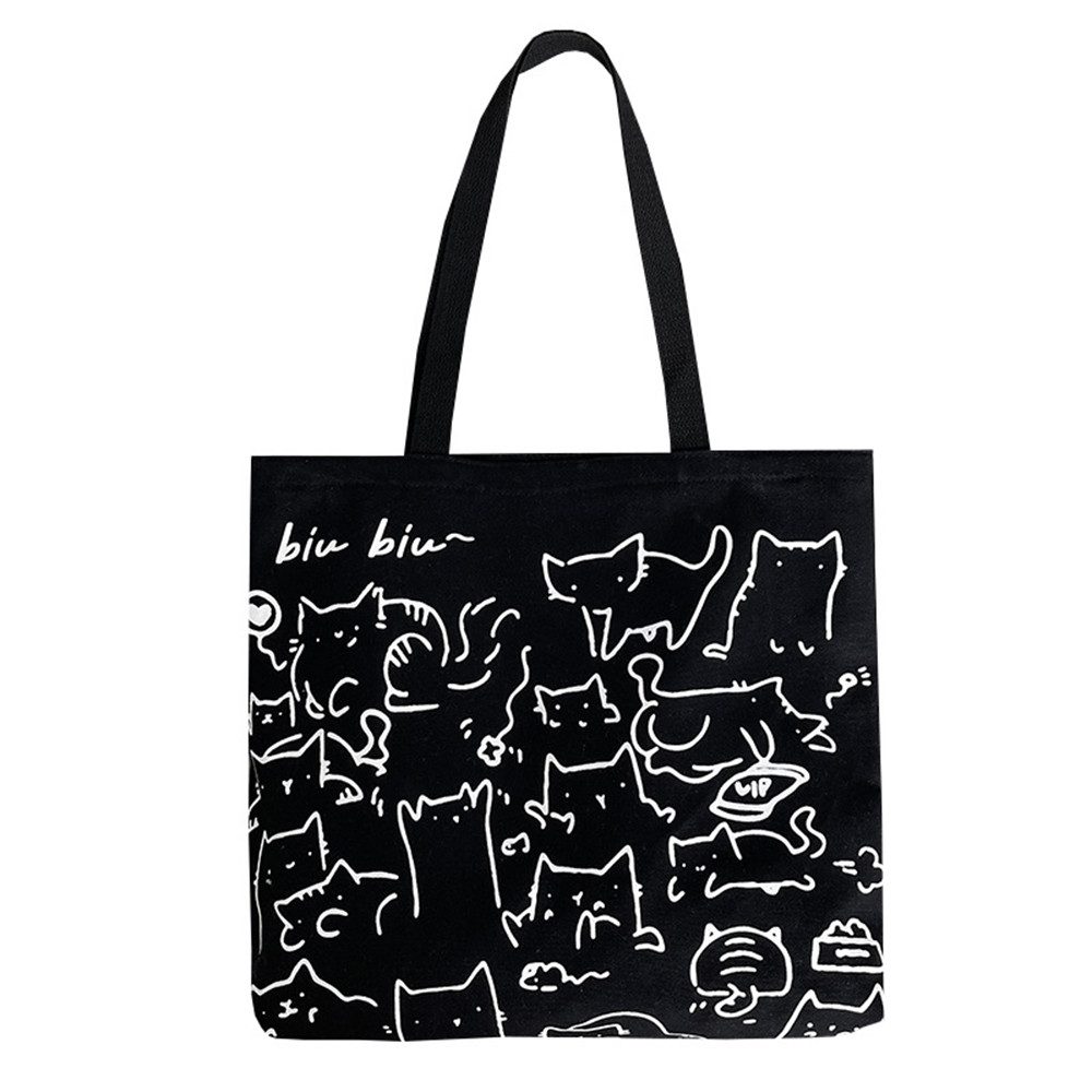 Schultertasche Canvas Einkaufstasche,Tragetasche,Wiederverwendbare Strandtasche