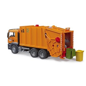 Bruder® Spielzeug-Müllwagen 03760 MAN TGS Müll-LKW, Maßstab 1:16, Orange, für Innen- und Außenbereich